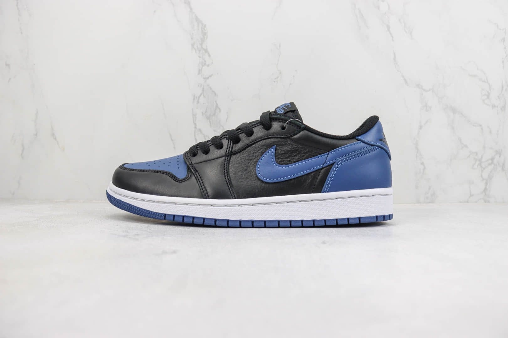 乔丹Air Jordan 1 Low纯原版本低帮AJ1黑蓝色篮球鞋 莆田天花板AJ1系列 货号:CZ0775-041