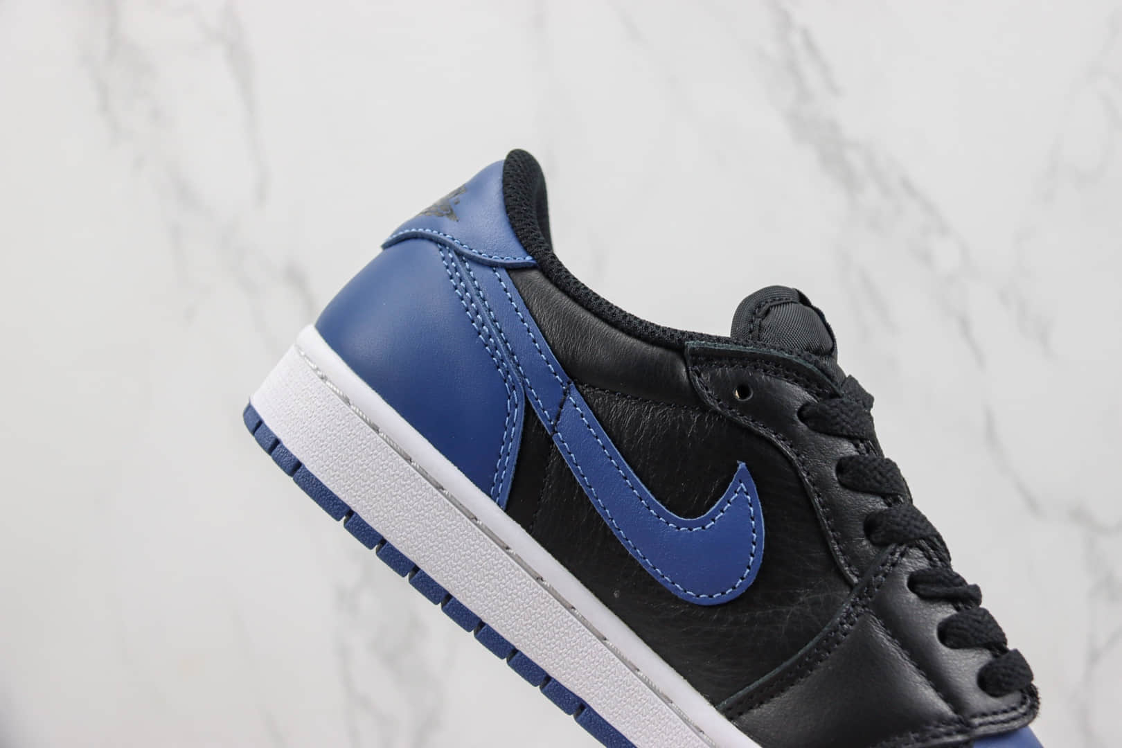 乔丹Air Jordan 1 Low纯原版本低帮AJ1黑蓝色篮球鞋 莆田天花板AJ1系列 货号:CZ0775-041