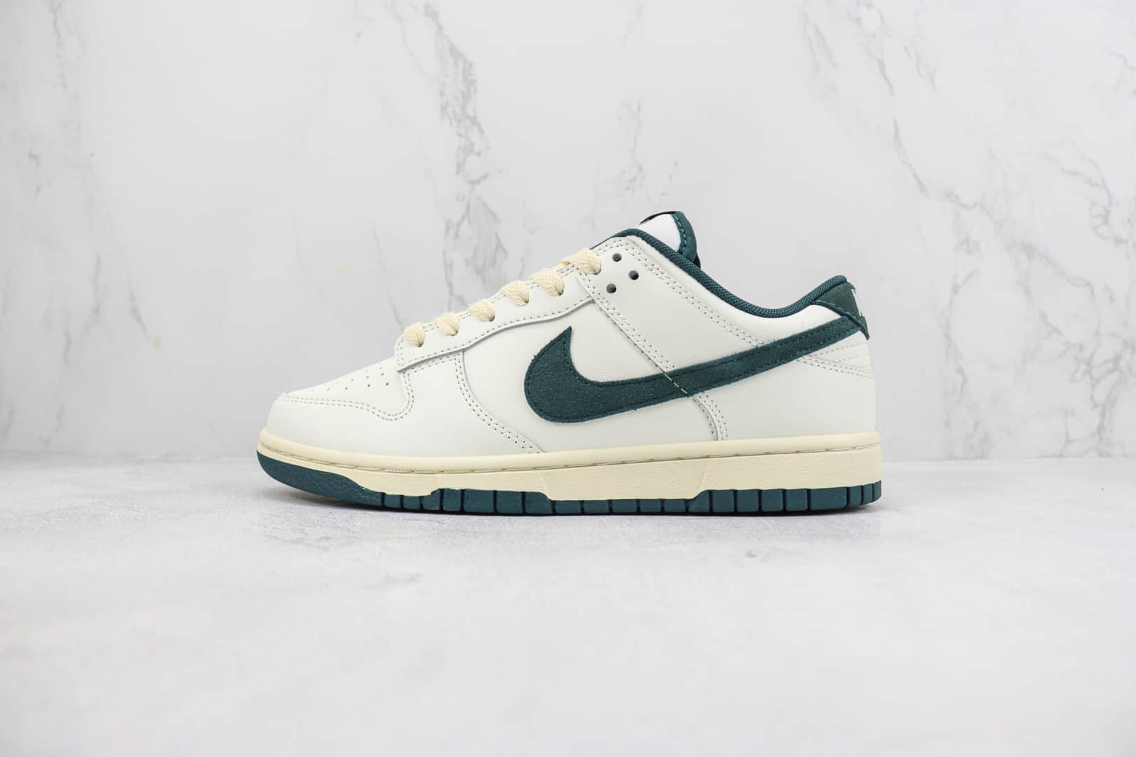 耐克Nike Dunk Low “Athletic Department”纯原版本低帮Dunk白绿做旧板鞋 莆田耐克货源 (ID:100187) - 图片1