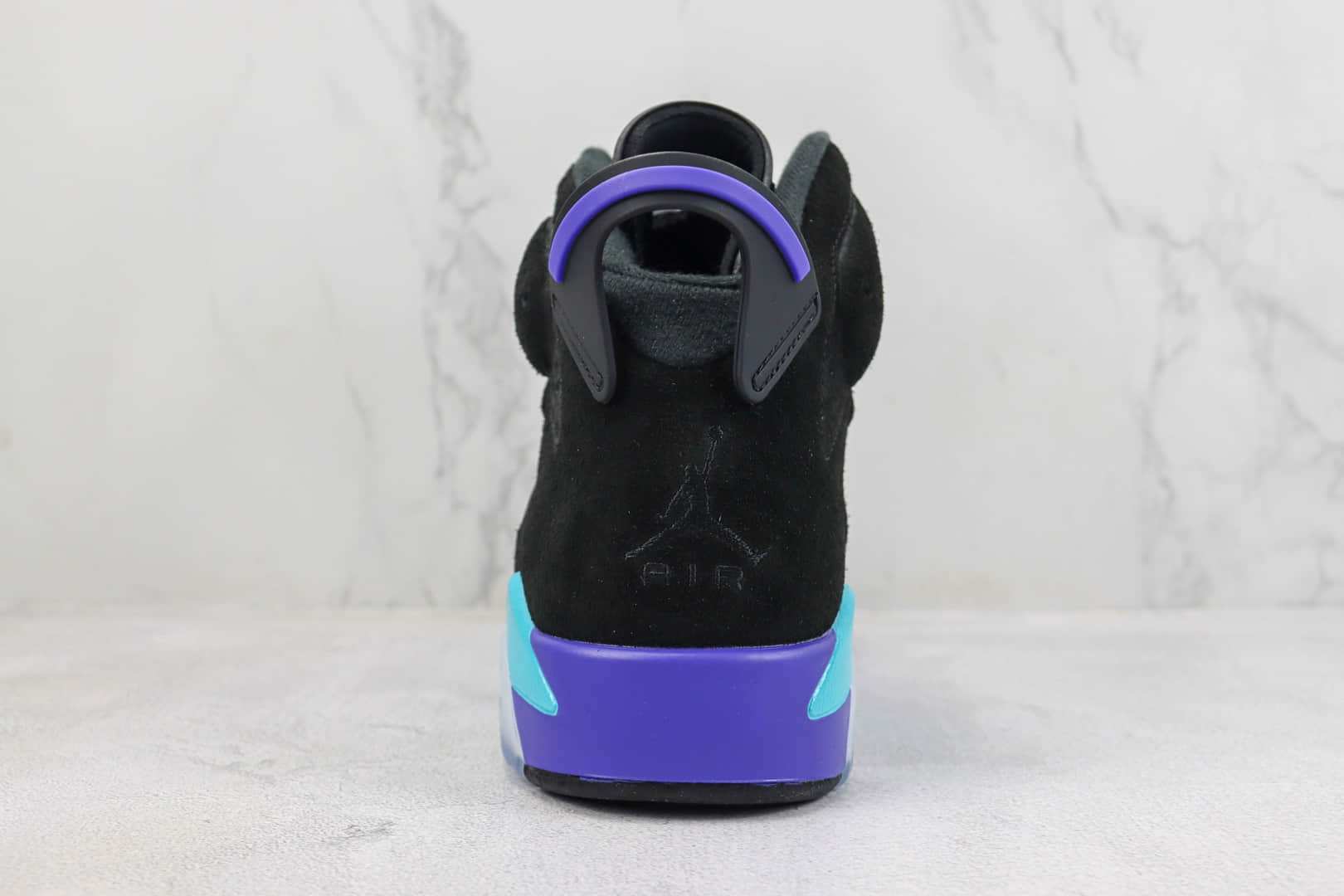 乔丹Air Jordan 6 “Aqua”纯原版本AJ6黑紫麂皮篮球鞋 莆田AJ货源 货号:CT8529-004