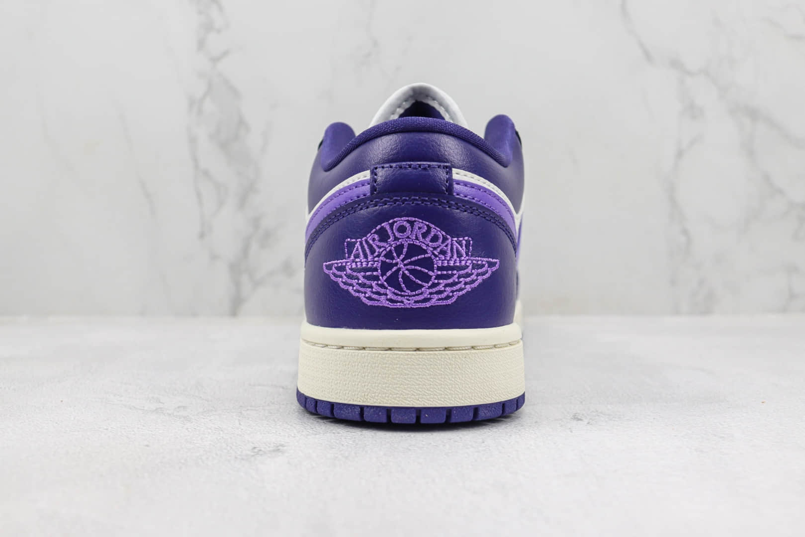 乔丹Air Jordan 1 Low纯原版本低帮AJ1白紫色板鞋 莆田AJ货源 货号:DC0774-502
