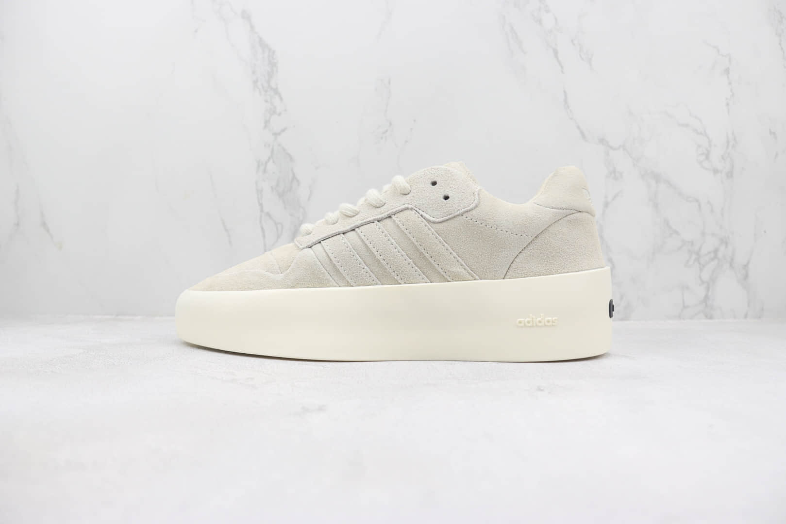 阿迪达斯FEAR OF GOD FOG x adidas Athletics 86 Lo纯原版本FOG联名浅灰色复古厚底增高板鞋 莆田阿迪达斯货源 货号:IE6215