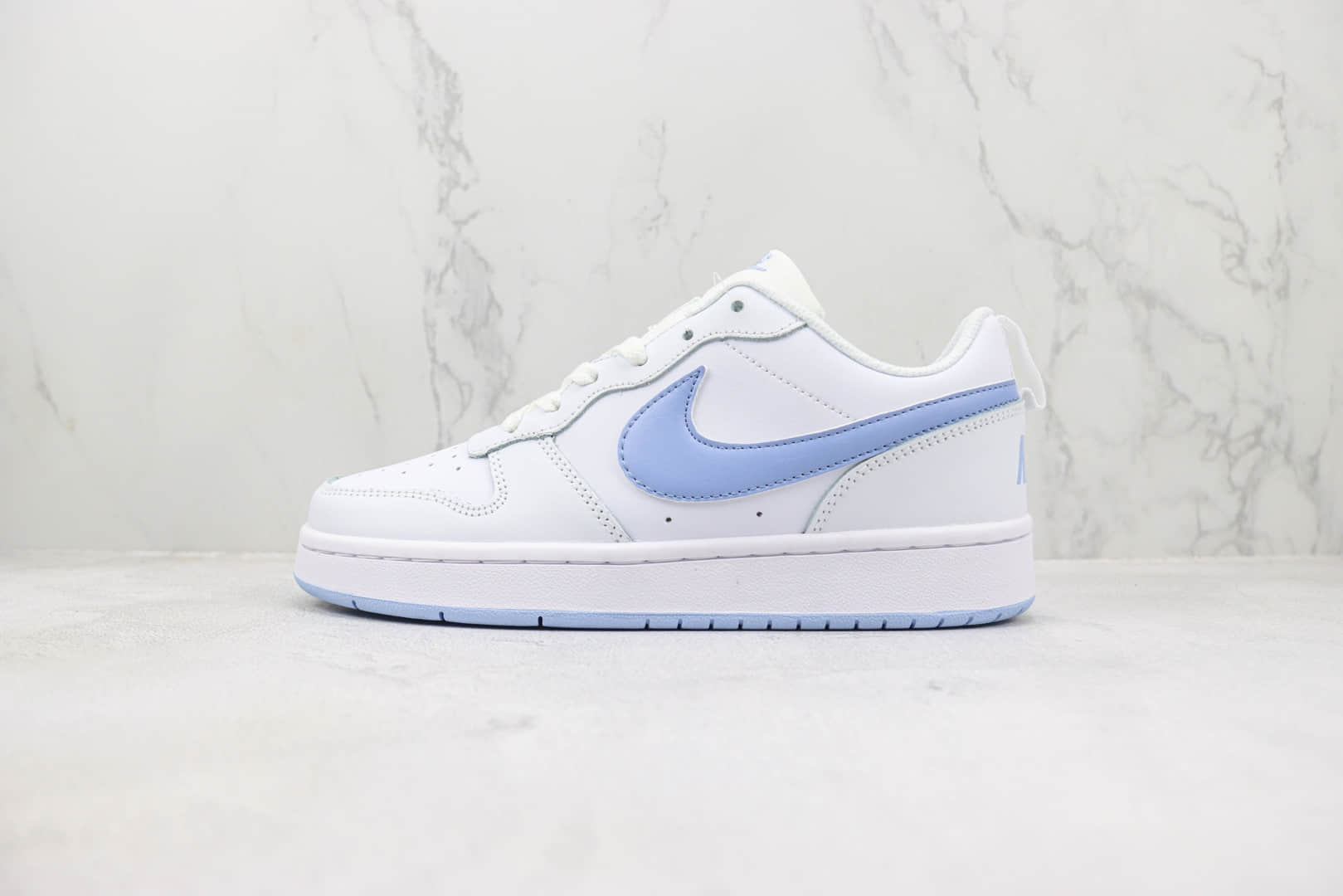 耐克Nike Court Borough Low 2纯原版本白蓝色板鞋 莆田耐克工厂 货号:DV5456-103