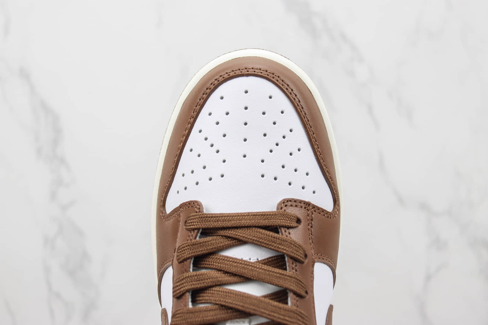 耐克Nike SB Dunk Low纯原版本低帮SB Dunk巧克力白棕色板鞋 莆田耐克货源 货号:DD1503-124