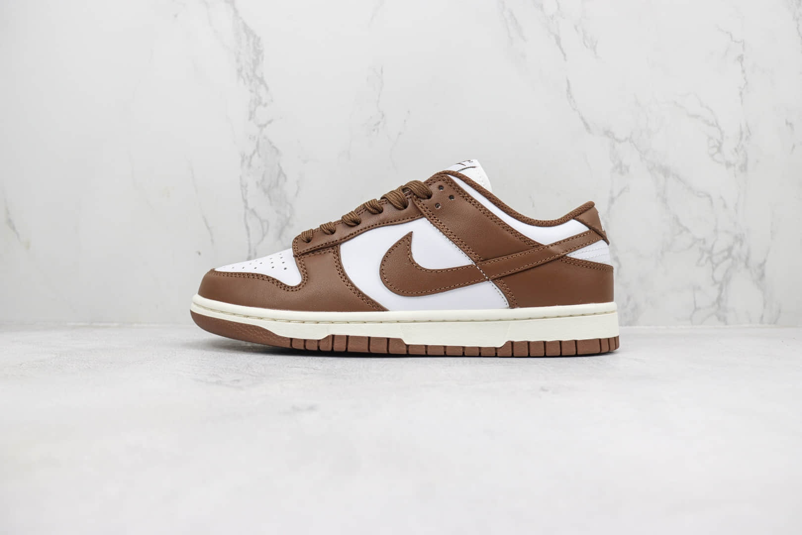 耐克Nike SB Dunk Low纯原版本低帮SB Dunk巧克力白棕色板鞋 莆田耐克货源 货号:DD1503-124