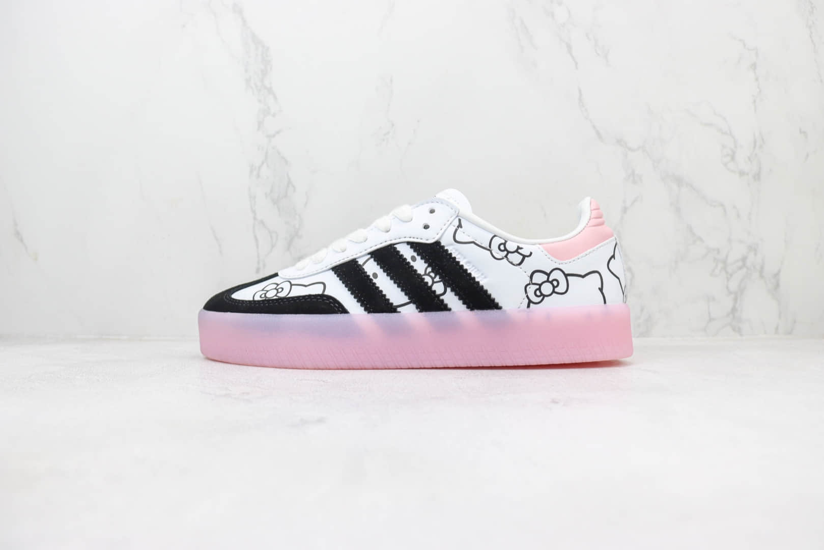 阿迪达斯KITH x Clarks x adidas Originals 8th Street Samba纯原版本凯蒂猫印花桑巴德训鞋 莆田阿迪达斯货源 (ID:100606) - 图片1