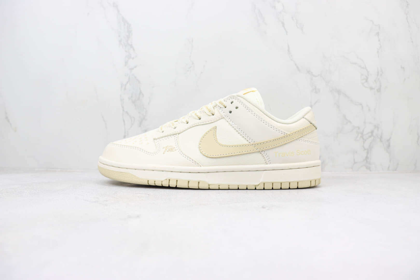 耐克Nike SB Dunk Low纯原版本TS联名SB Dunk米白卡其帆布低帮板鞋 莆田耐克代理 货号:DD1391-133