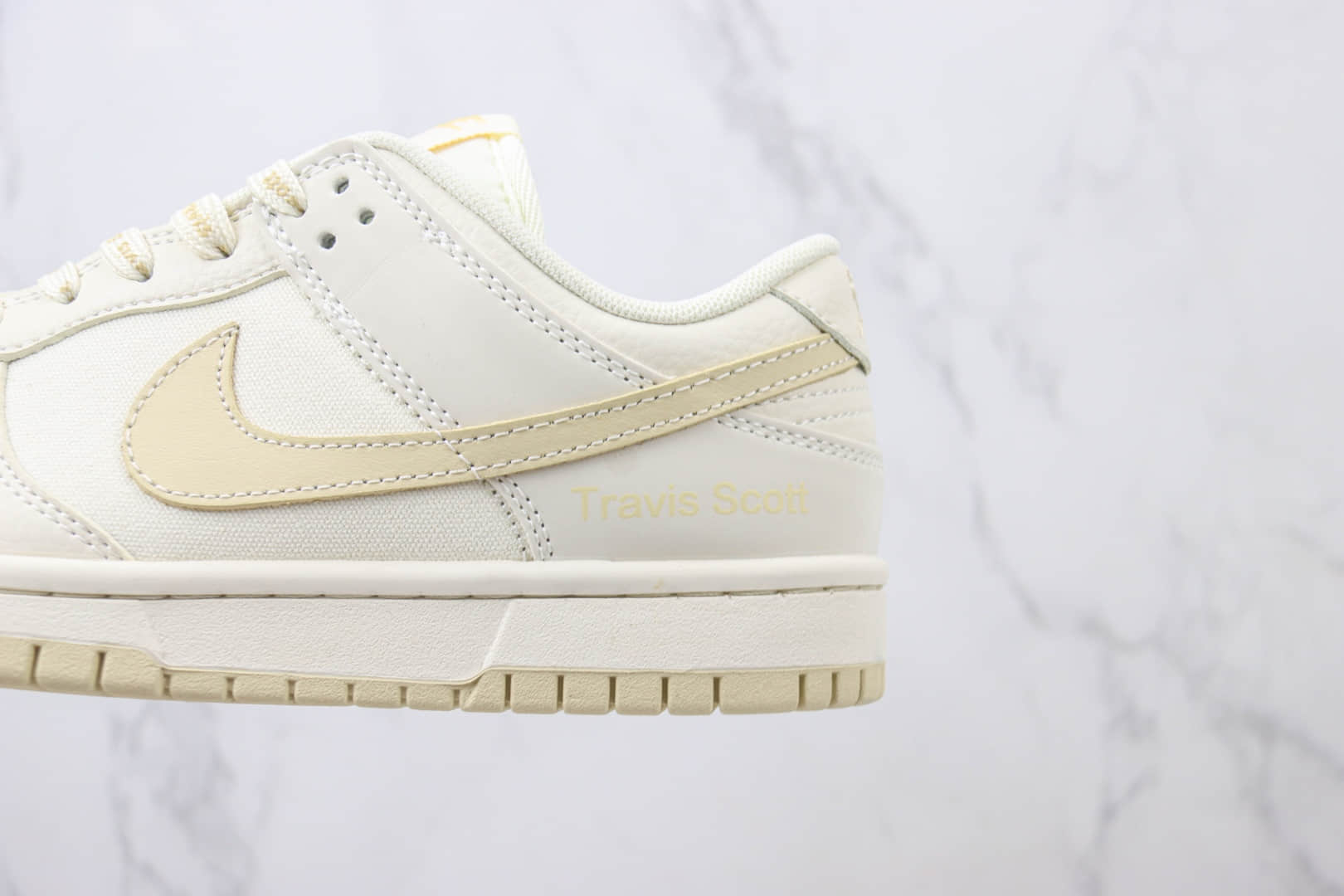 耐克Nike SB Dunk Low纯原版本TS联名SB Dunk米白卡其帆布低帮板鞋 莆田耐克代理 货号:DD1391-133