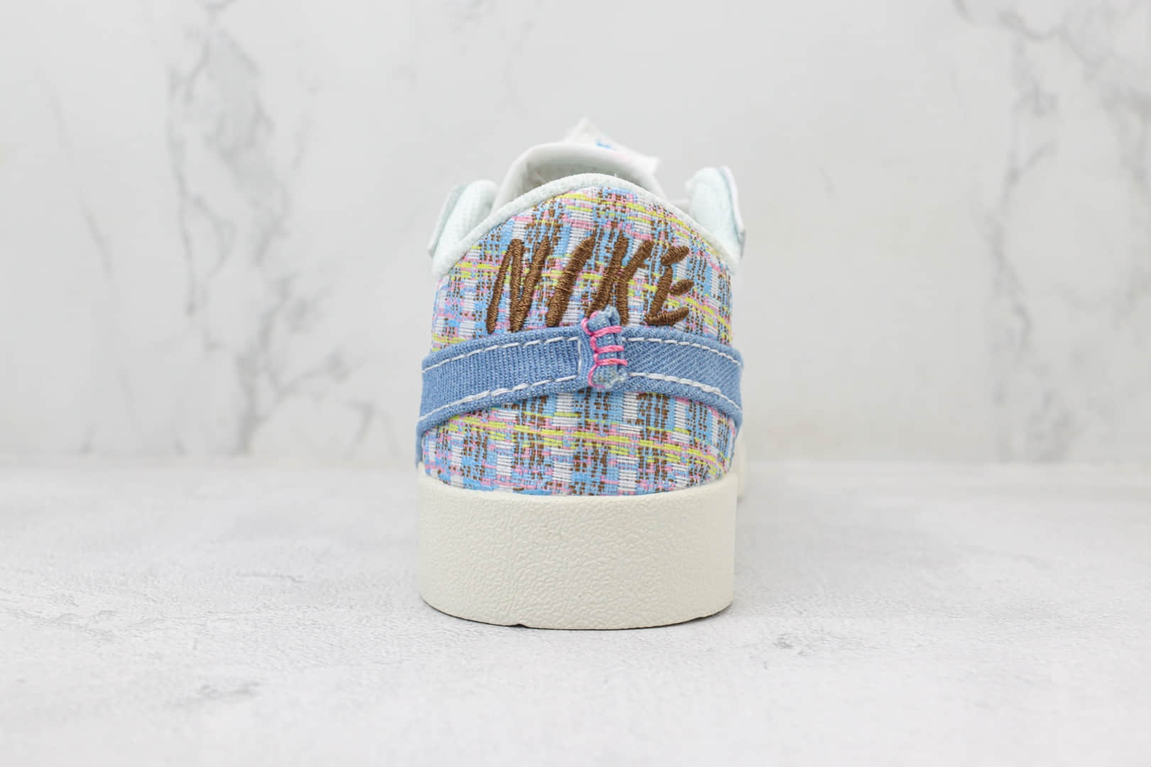 耐克Nike Blazer Low '77 Jumbo纯原版本低帮开拓者牛仔丹宁小香风板鞋 莆田耐克代理 货号:FJ7741-141