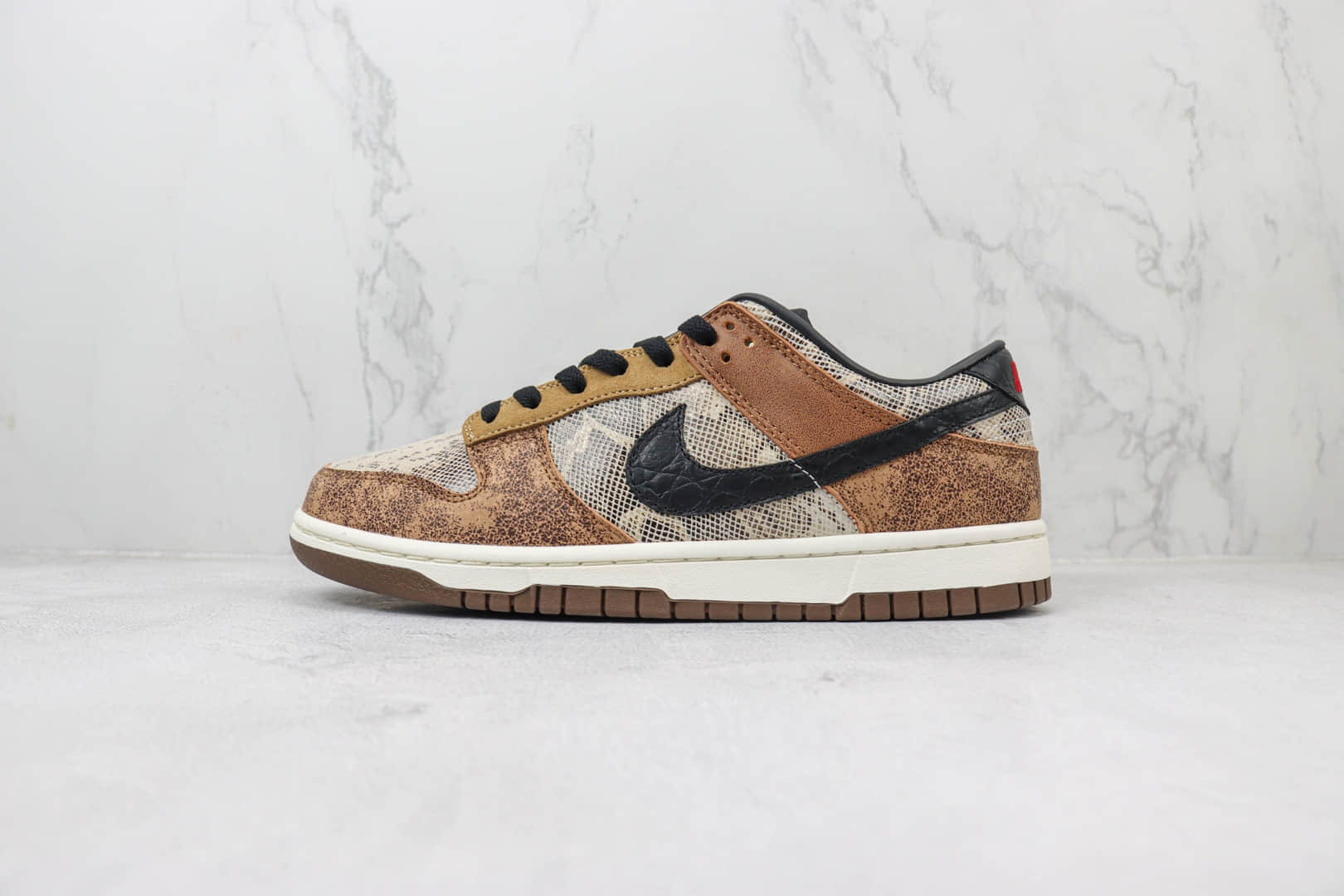 耐克Nike Dunk Low CO.JP纯原版本日本限定低帮Dunk摩卡黑棕蛇纹板鞋 莆田耐克工厂 货号:FJ5434-120