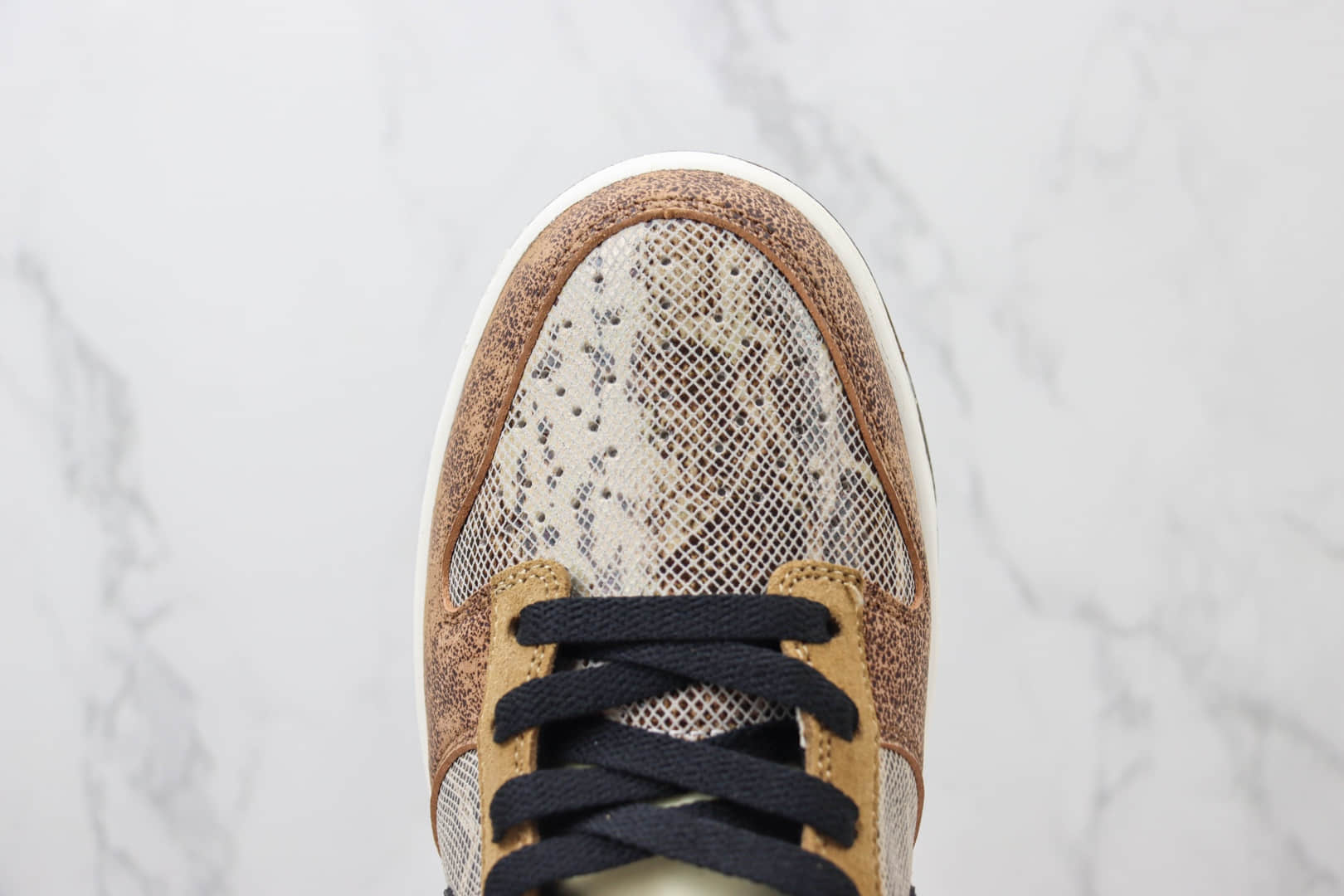 耐克Nike Dunk Low CO.JP纯原版本日本限定低帮Dunk摩卡黑棕蛇纹板鞋 莆田耐克工厂 货号:FJ5434-120