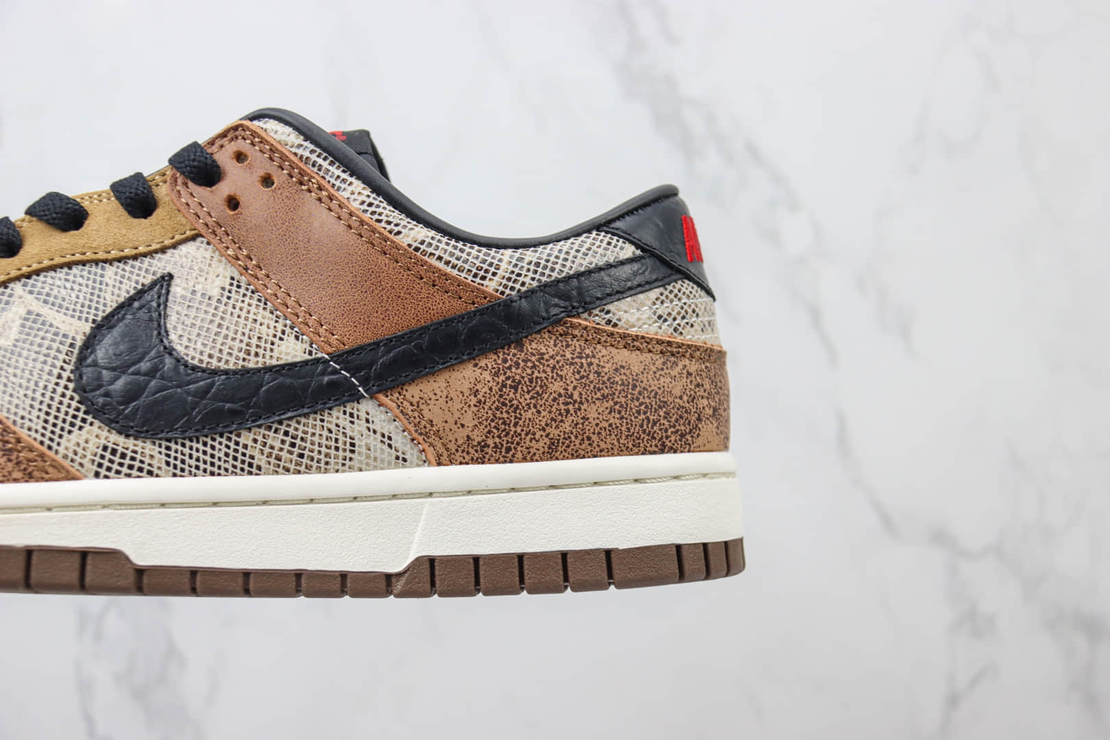 耐克Nike Dunk Low CO.JP纯原版本日本限定低帮Dunk摩卡黑棕蛇纹板鞋 莆田耐克工厂 货号:FJ5434-120