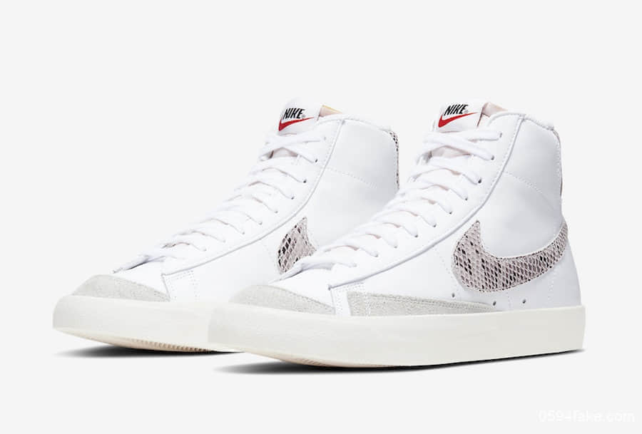 Nike Blazer Mid ’77 Vintage释出新配色!蛇皮纹装饰的Swoosh尽显奢华! 货号:CI1176-101