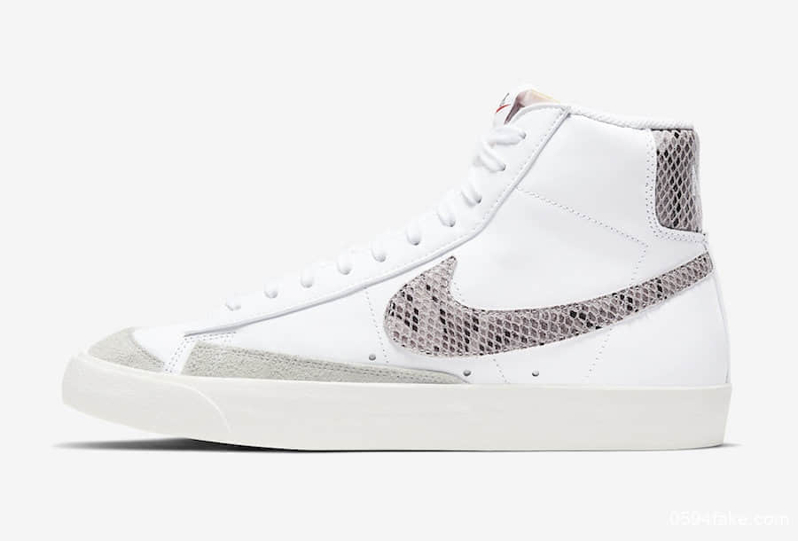 Nike Blazer Mid ’77 Vintage释出新配色!蛇皮纹装饰的Swoosh尽显奢华! 货号:CI1176-101