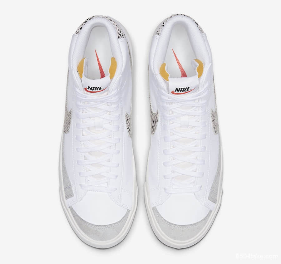 Nike Blazer Mid ’77 Vintage释出新配色!蛇皮纹装饰的Swoosh尽显奢华! 货号:CI1176-101