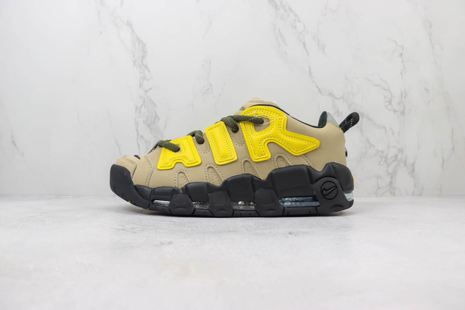 耐克Ambush x Nike Air More Uptempo Low纯原版本皮蓬大AIR黑黄篮球鞋 莆田耐克dialing (ID:100787) - 图片1