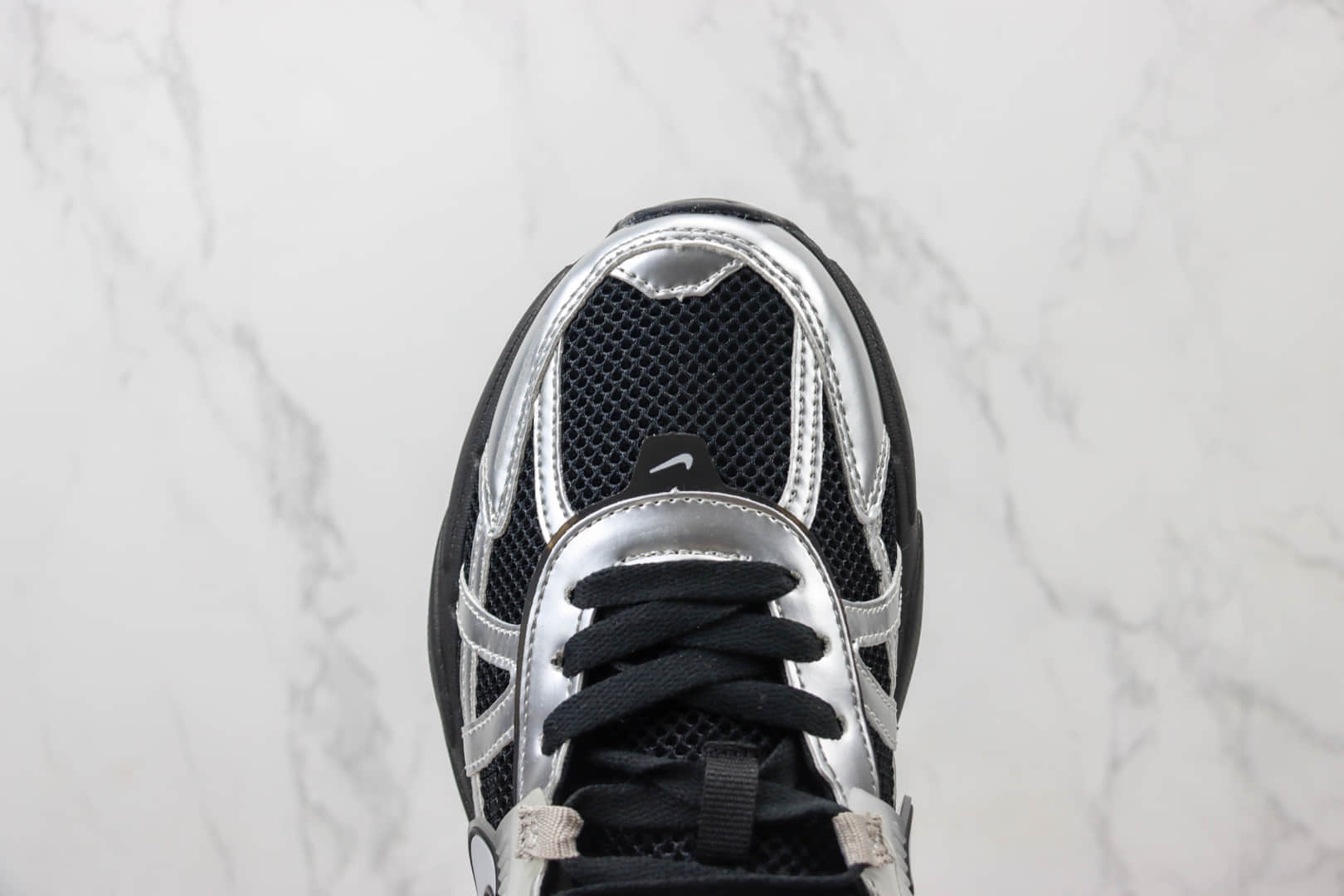 耐克Nike V2K Runtekk纯原版本黑银减震高街跑鞋 莆田耐克工厂 货号:FD0736-003