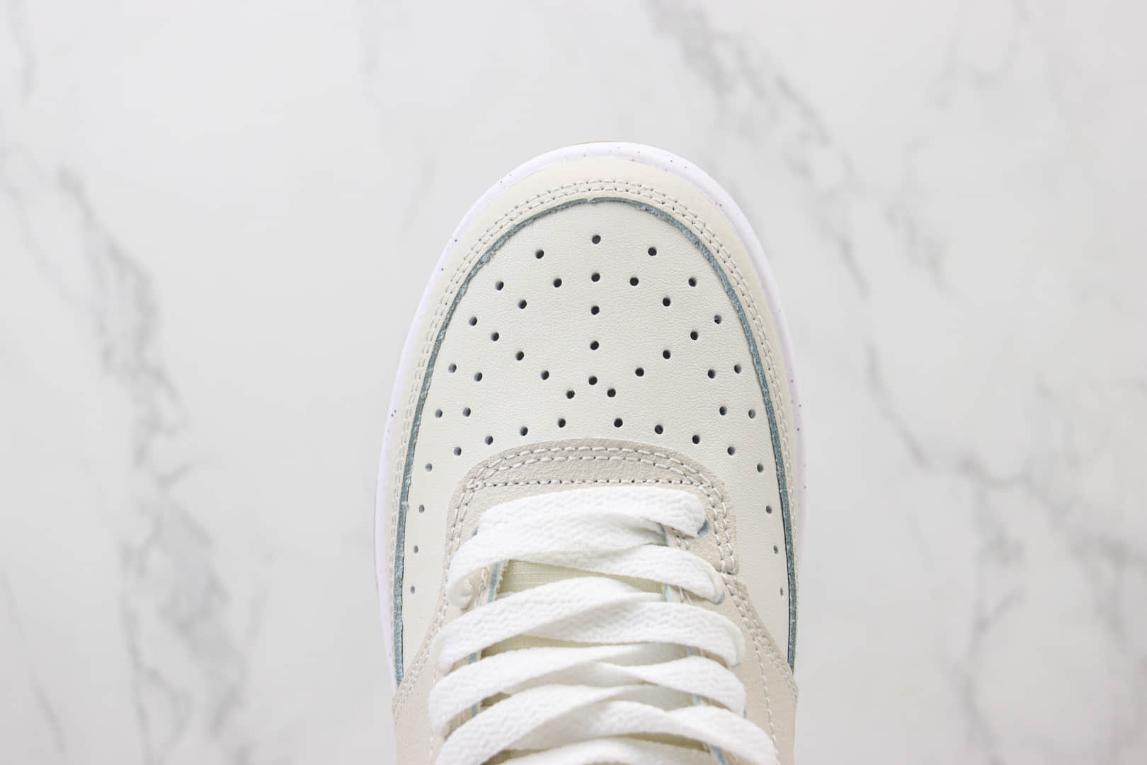 耐克Nike Court Vision Low纯原版本小空军米驼色板鞋 莆田复刻鞋货源 货号:FV3630-131
