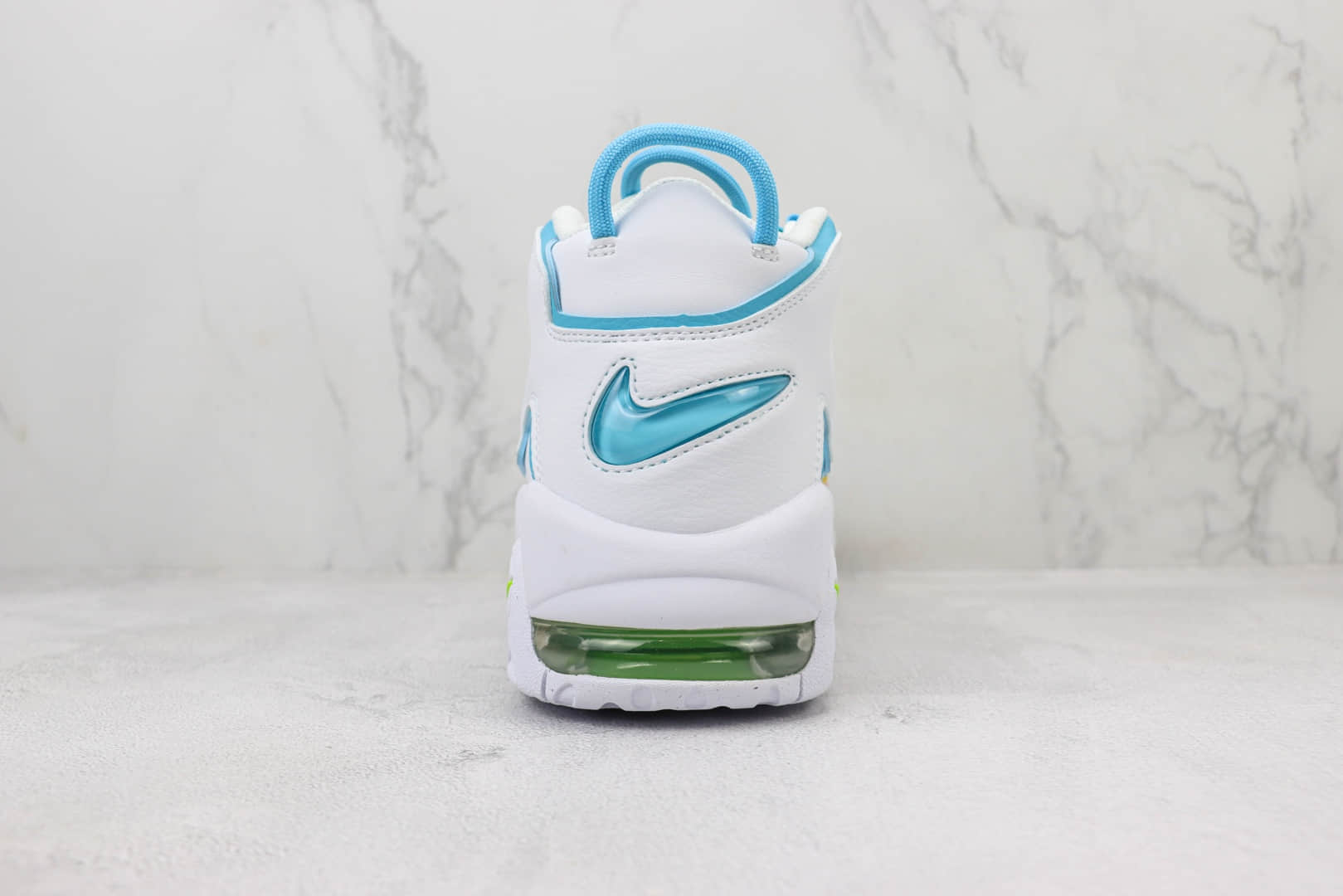 耐克Nike Air More Uptempo纯原版本皮蓬大AIR白橙黄蓝复古篮球鞋 莆田耐克工厂 货号:FJ4624-100