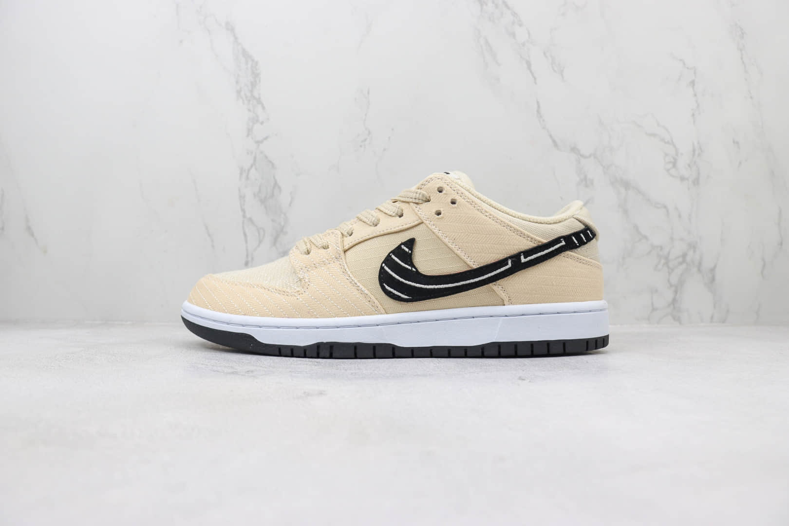 耐克Albino &Preto x Nike SB Dunk Low“Pearl White”纯原版本低帮SB Dunk撕撕乐米杏黑滑板鞋 莆田耐克货源 货号:FD2627-200