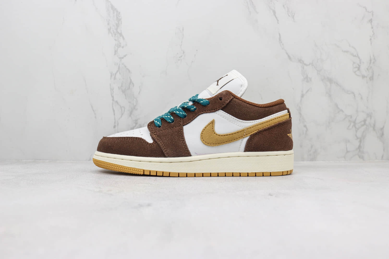 乔丹Air Jordan 1 Low纯原版本低帮AJ1棕白色板鞋 莆田AJ货源 (ID:101086) - 图片1