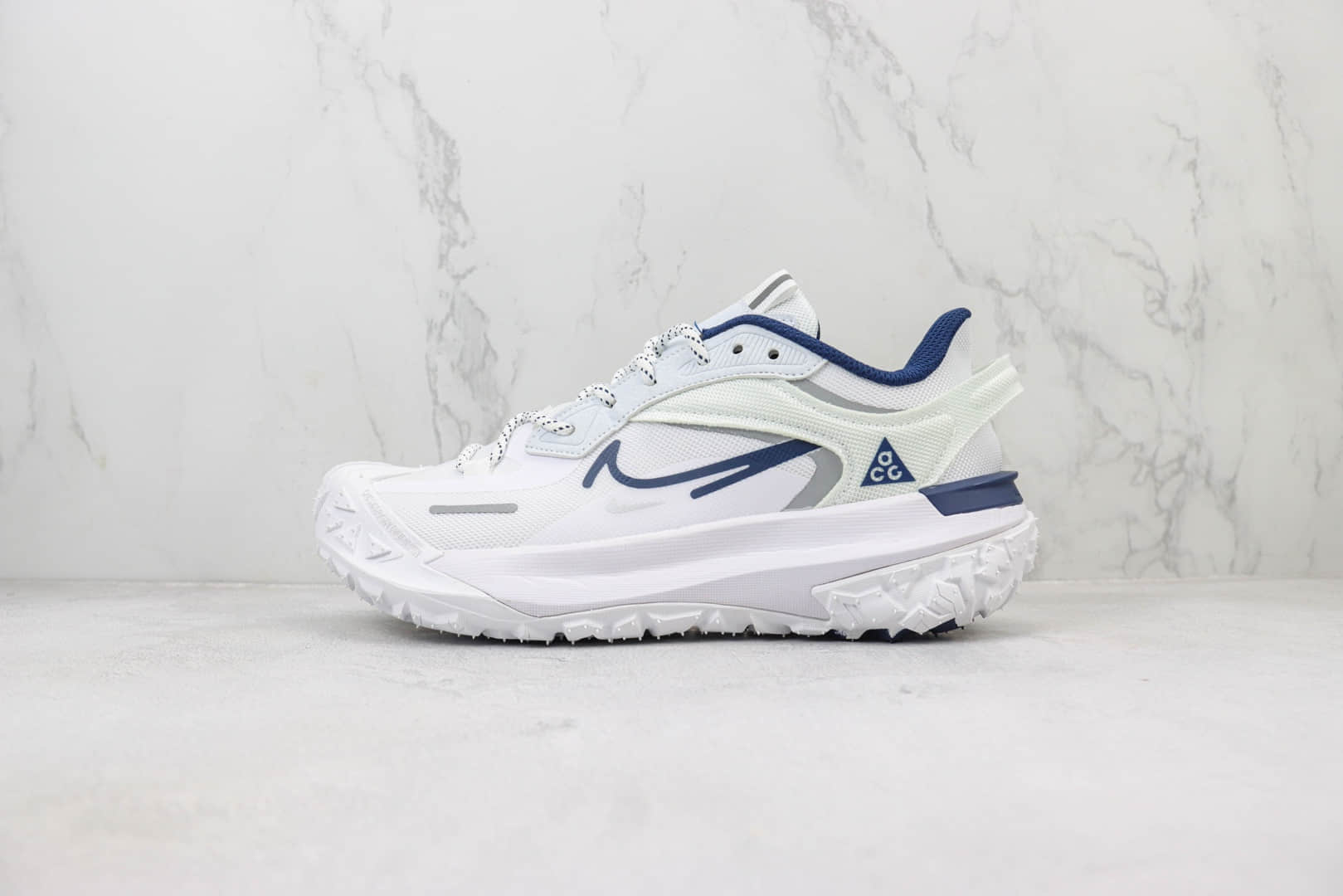 耐克Nike ACG Mountain Fly 2 Low纯原版本ACG系列山脉2代白深蓝户外登山徒步鞋 莆田耐克工厂 (ID:101142) - 图片1