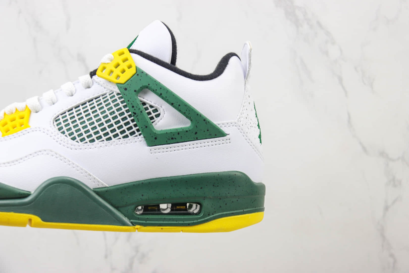 乔丹Air Jordan 4 Retro “Oregon Ducks Pit Crew”纯原版本俄勒冈大学AJ4大O白黄绿篮球鞋 莆田AJ货源 货号:311-377503