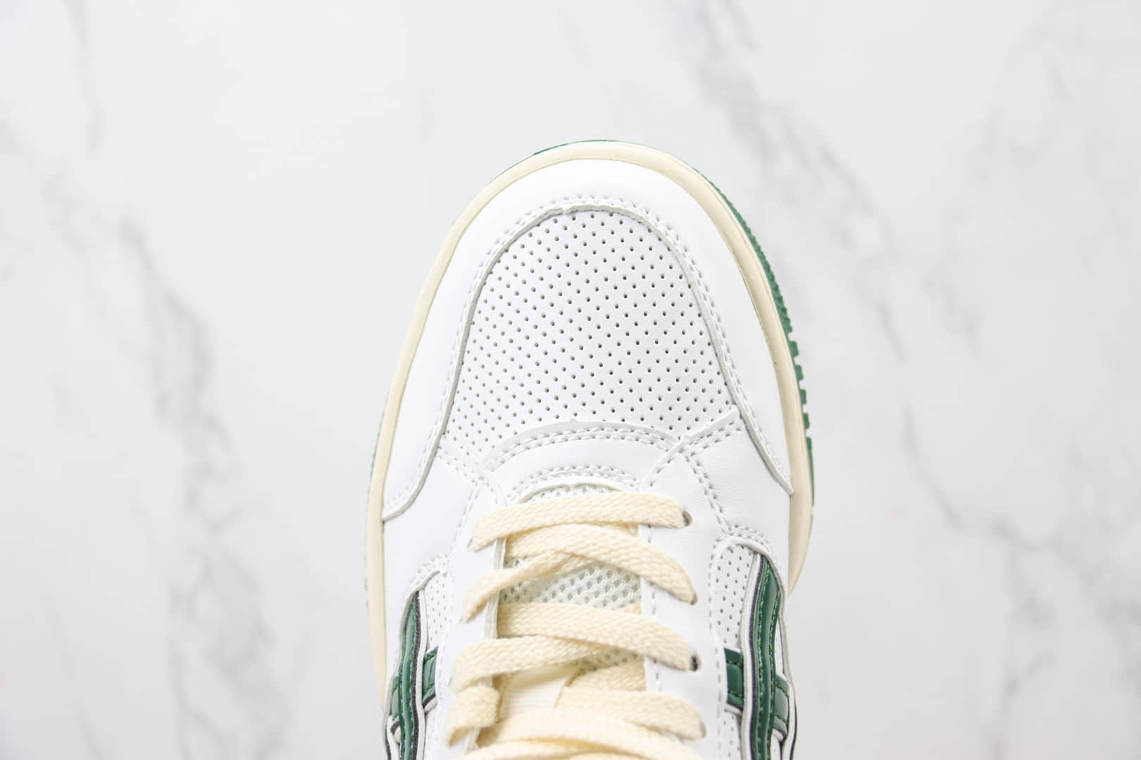 亚瑟士Asics Gel-Spotlyte Low纯原版本莱特系列白绿复古篮球鞋 莆田复刻鞋货源 货号:1203A397-102