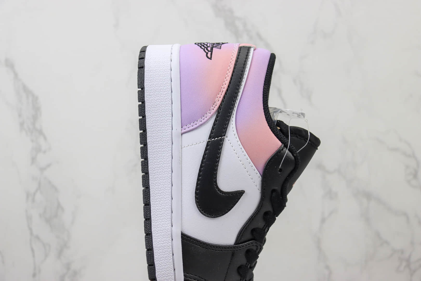 乔丹Air Jordan 1 Low纯原版本低帮AJ1粉紫扎染渐变板鞋 莆田AJ货源 货号:DQ2516-108