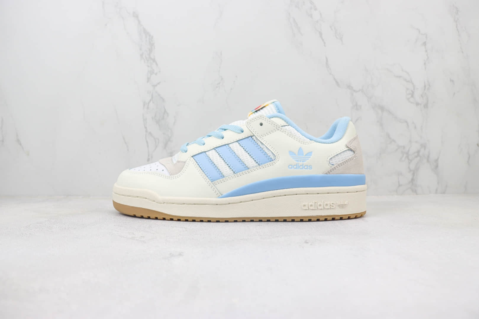 阿迪达斯adidas Original Forum 84 Low OG纯原版本三叶草白蓝色复古板鞋 莆田阿迪达斯货源 (ID:101649) - 图片1