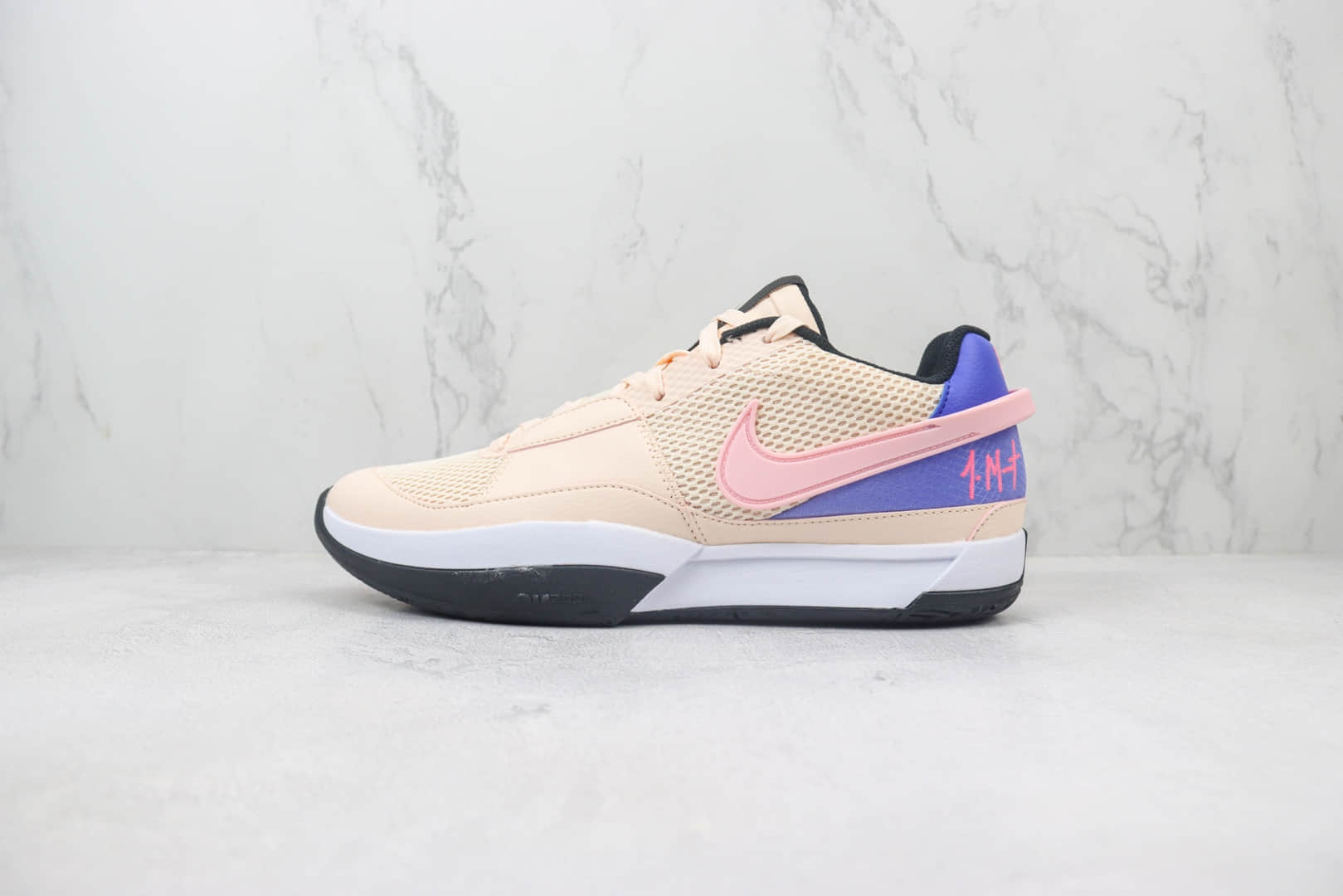 耐克Nike JA1纯原版本莫兰特一代粉蓝色实战篮球鞋 莆田耐克工厂 (ID:101689) - 图片1