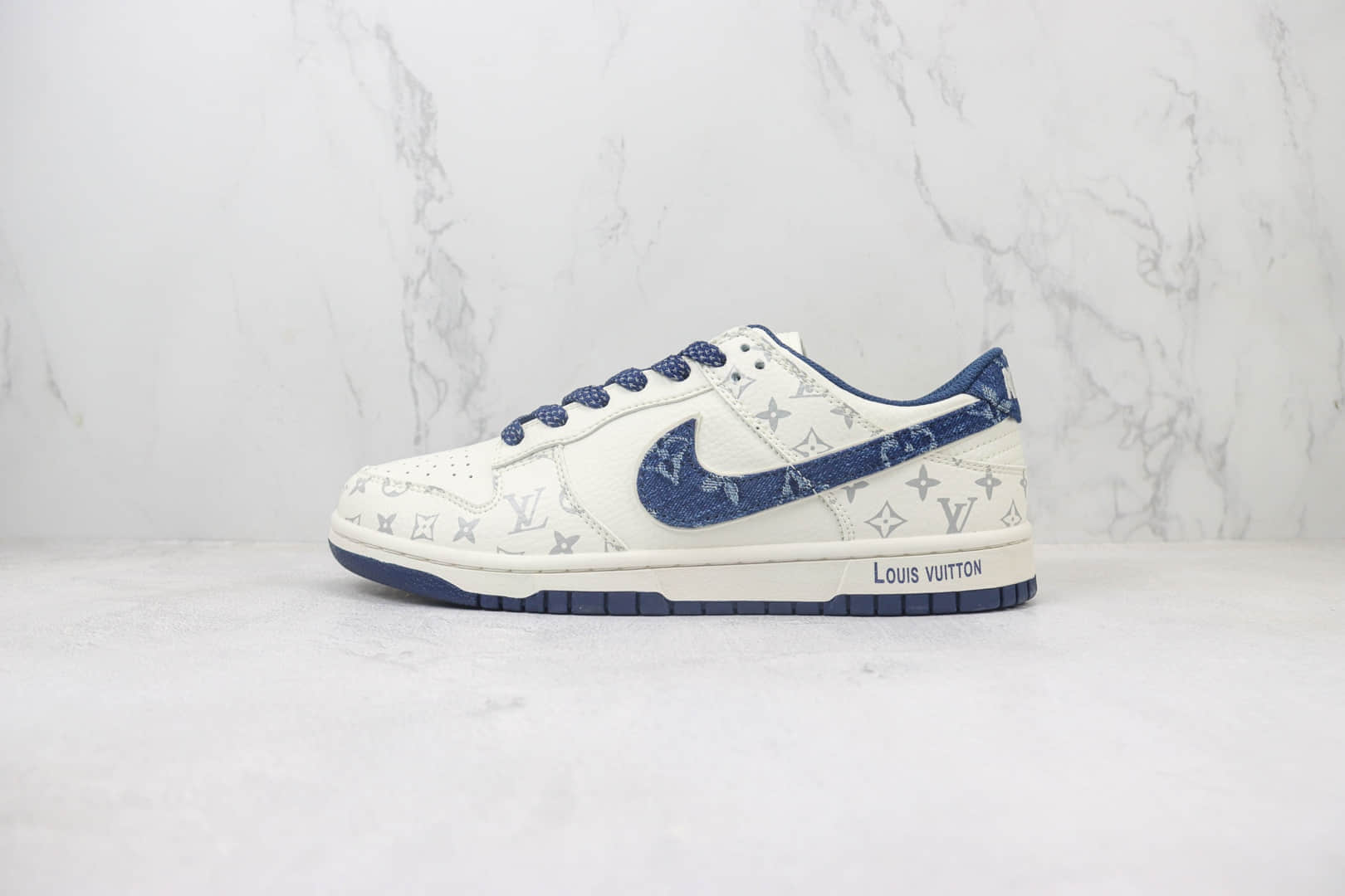 耐克Nike SB Dunk Low纯原版本LV联名SB Dunk白蓝低帮板鞋 莆田耐克代理 (ID:101770) - 图片1