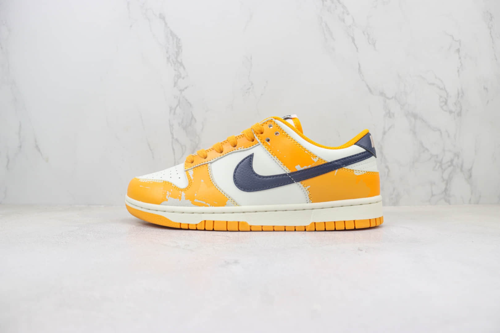 耐克Nike Dunk Low “Wear and Tear”纯原版本低帮Dunk白橙做旧板鞋 莆田耐克货源 (ID:101817) - 图片1