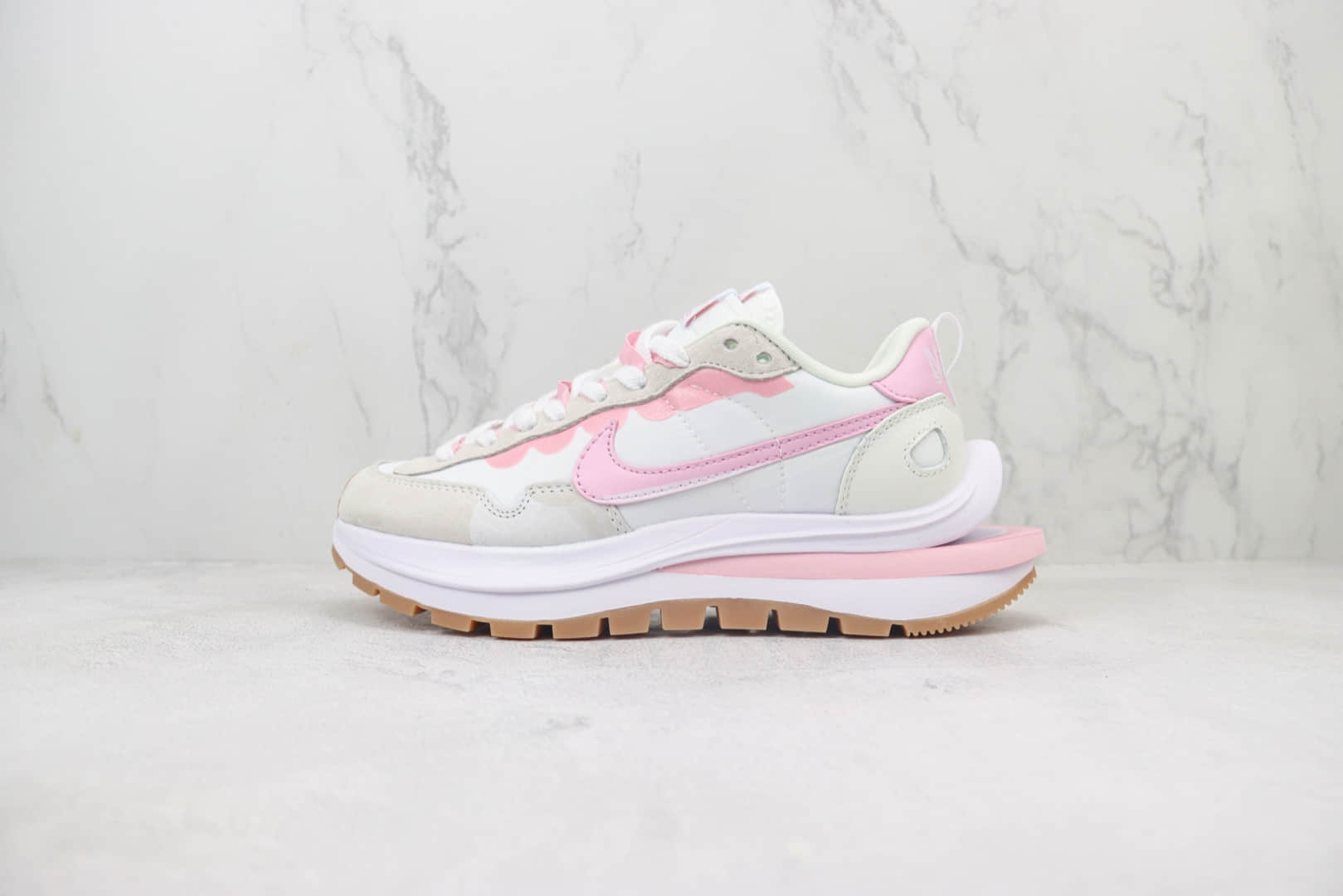 耐克Sacai x Nike VaporWaffle 3.0纯原版本华夫3.0白粉色走秀鞋 莆田耐克货源 (ID:101841) - 图片1
