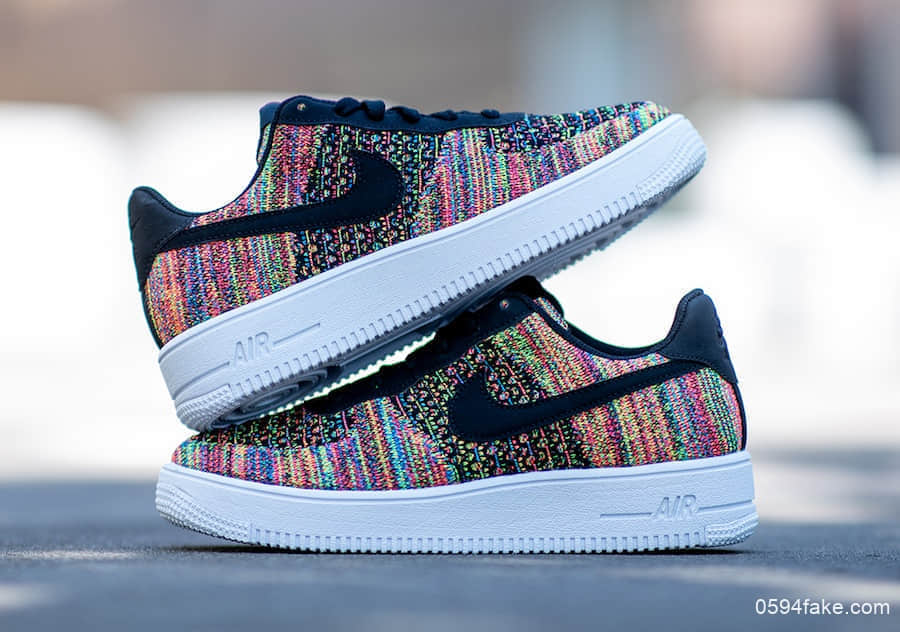 Nike Air Force 1 Flyknit 2.0这个新配色简直让人眼花缭乱！ (ID:10187) - 图片1