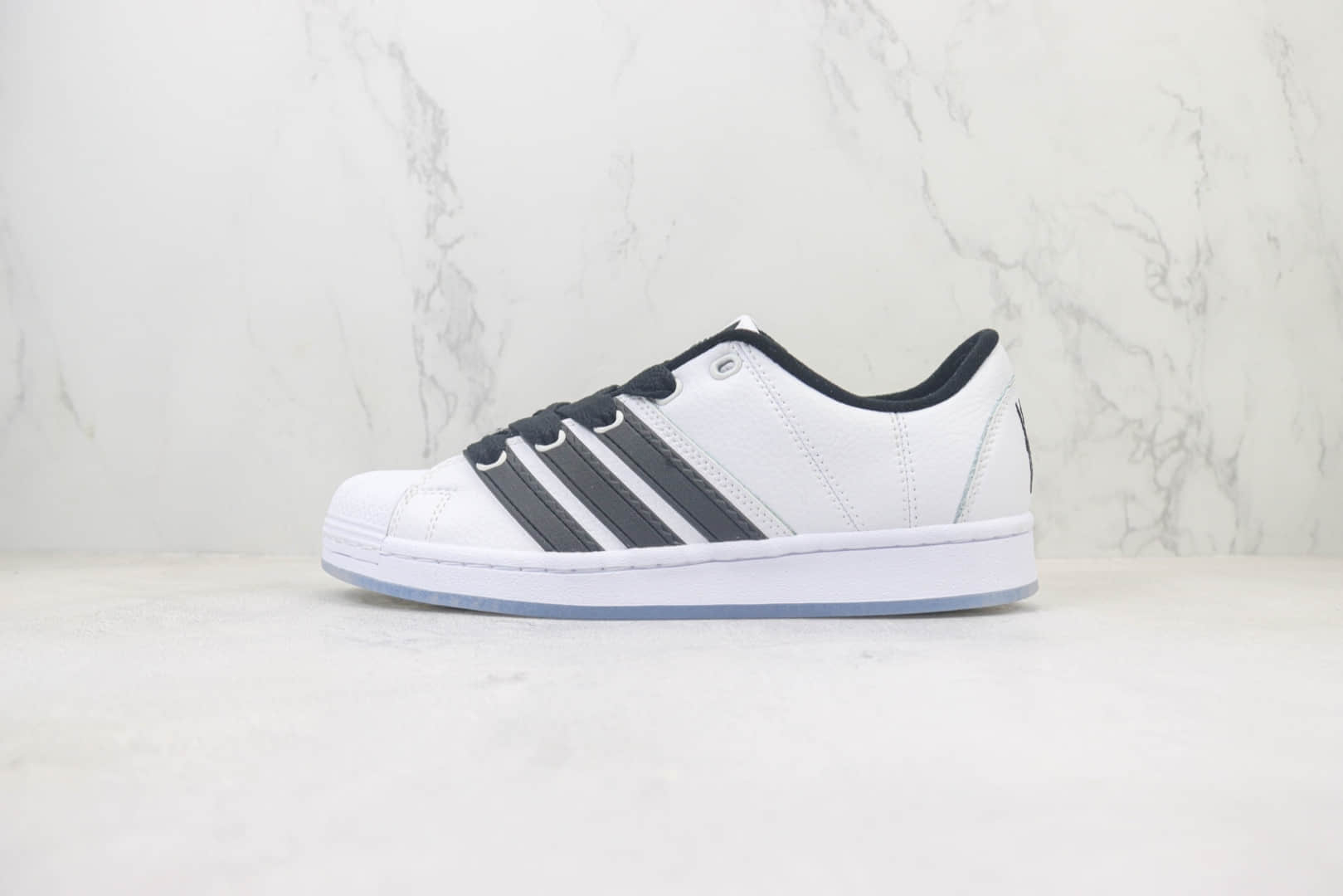 阿迪达斯Korn x adidas originals Campus 00S纯原版本三叶草贝壳头黑白低帮板鞋 莆田阿迪达斯货源 货号:IG0793