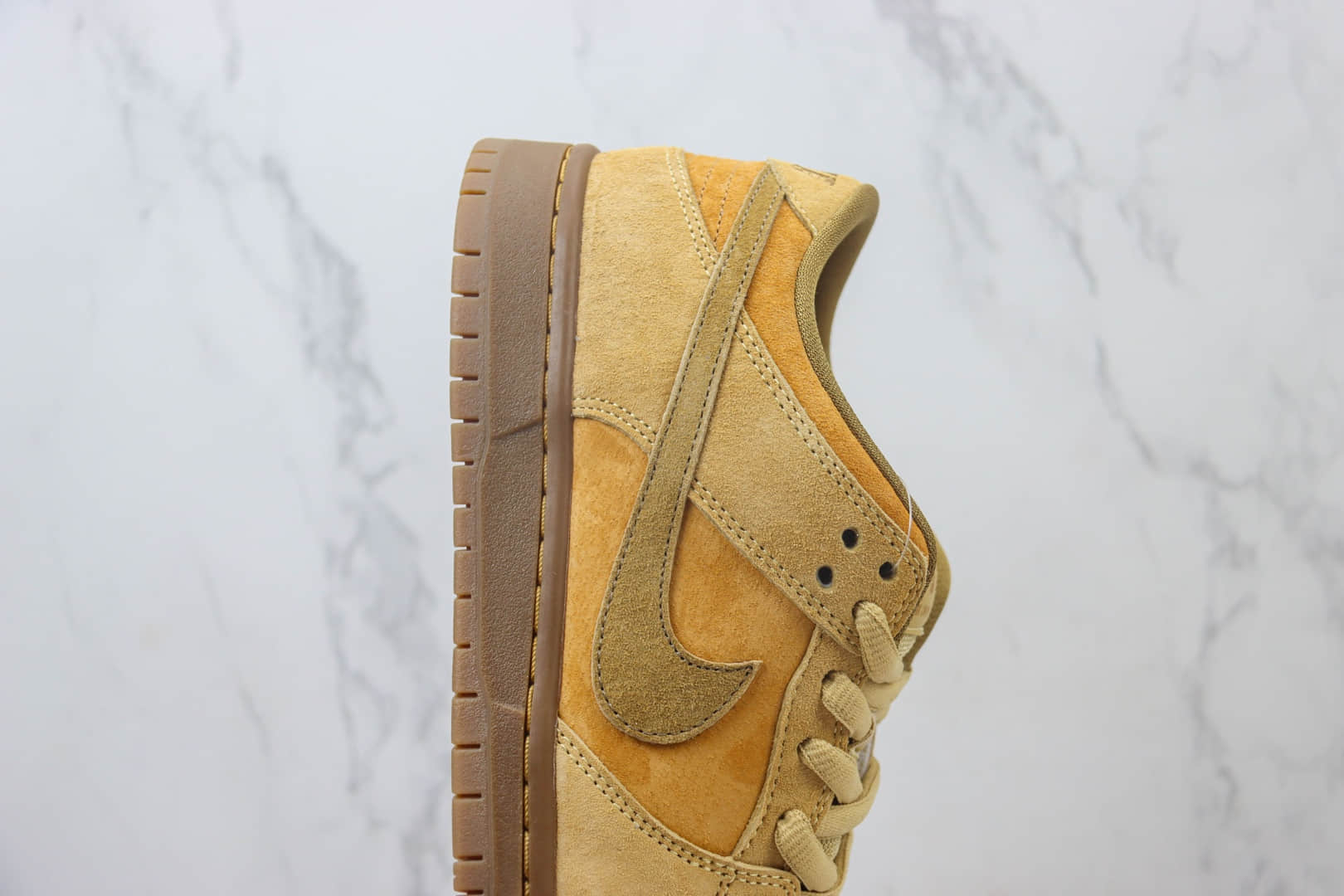 耐克Nike SB Dunk Low纯原版本低帮SB Dunk小麦棕板鞋 莆田耐克代理 货号:883232-700