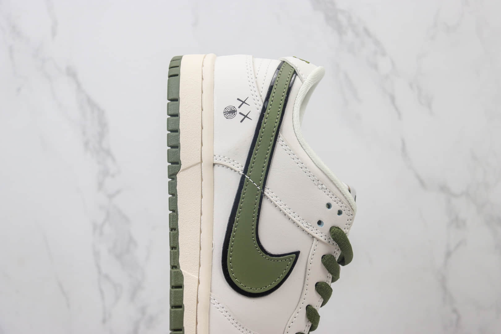 耐克Nike SB Dunk Low纯原版本低帮SB Dunk灰白绿板鞋 莆田耐克代理 货号:DD1391-121