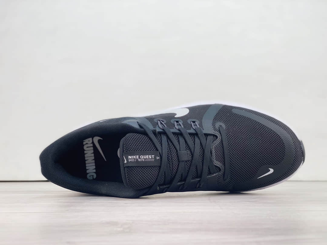 耐克Nike Zoom Quest 4纯原版本极致4代黑色网面透气跑鞋 莆田耐克货源 货号:DA1105-006