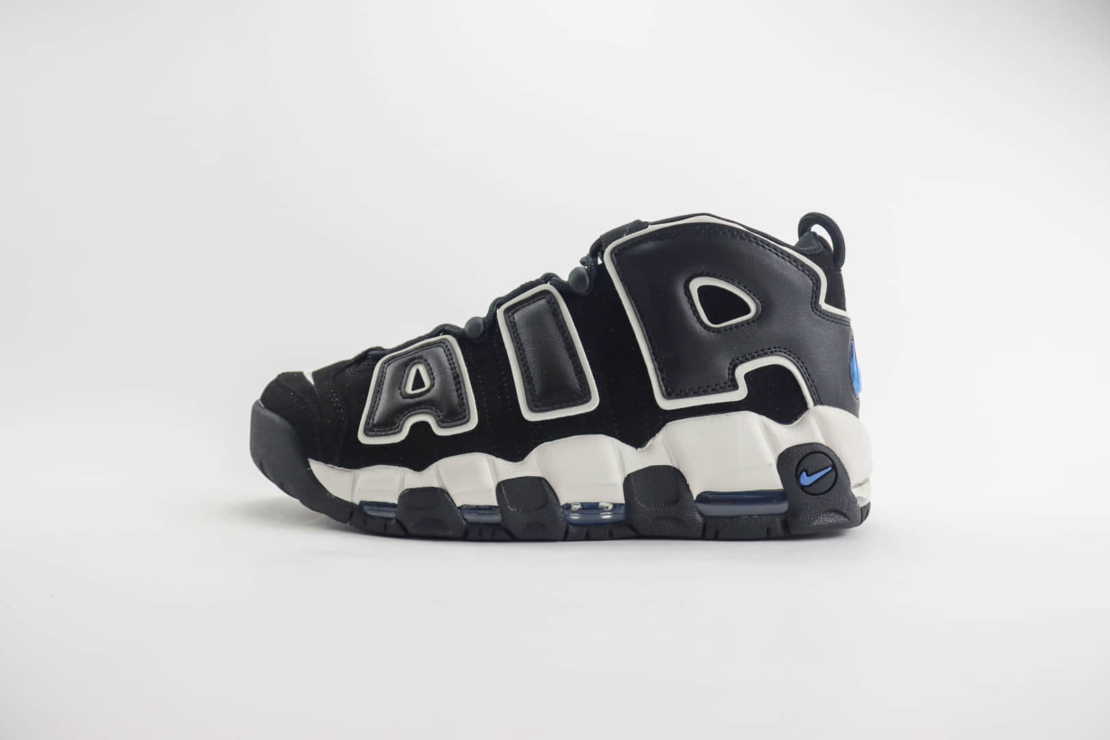 耐克Nike Air More Uptempo纯原版本皮蓬大AIR黑白复古篮球鞋 莆田耐克代理 货号:FB8883-001