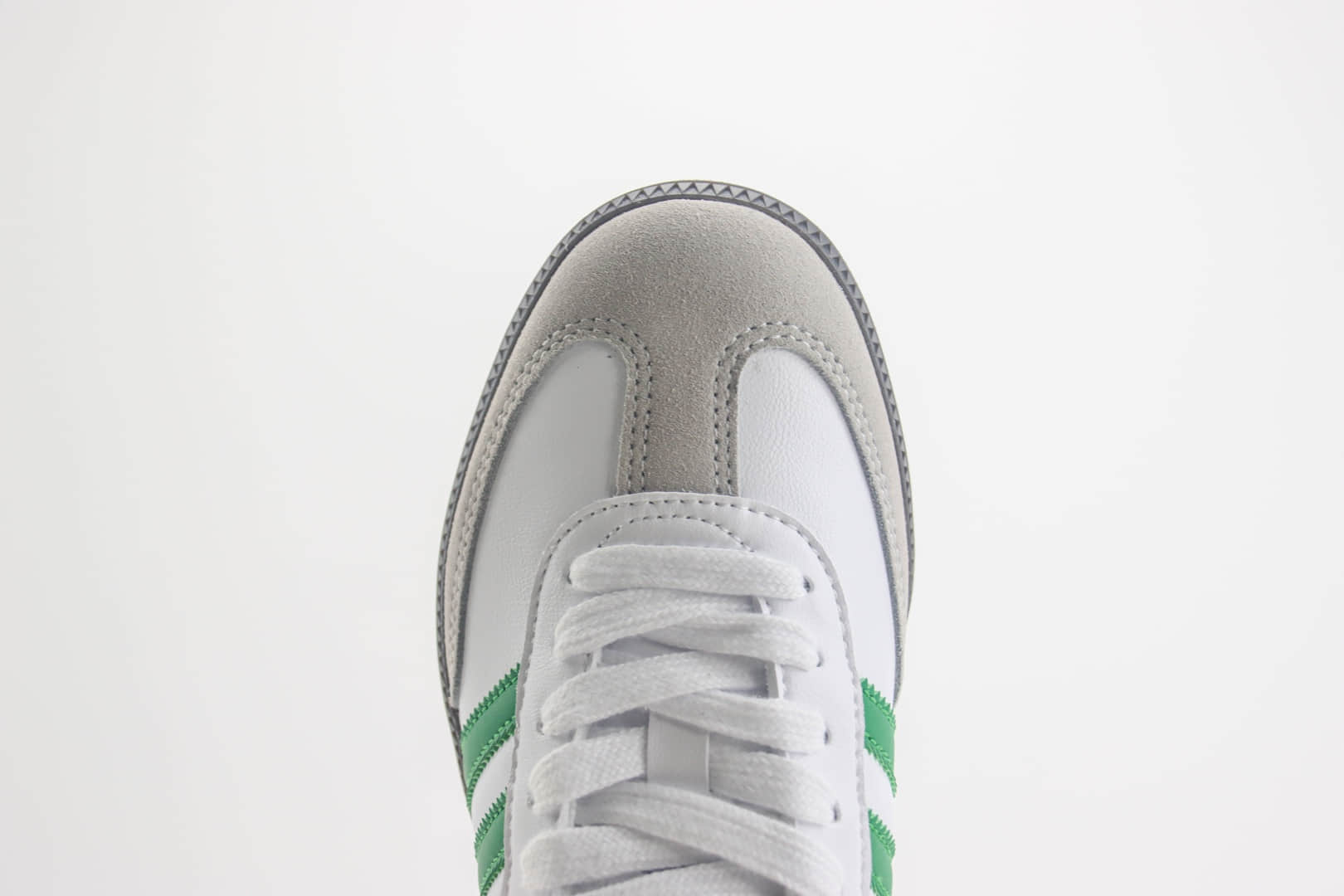 阿迪达斯adidas Originals Samba OG纯原版本三叶草桑巴白绿色德训鞋 莆田阿迪达斯货源 货号:IG1024