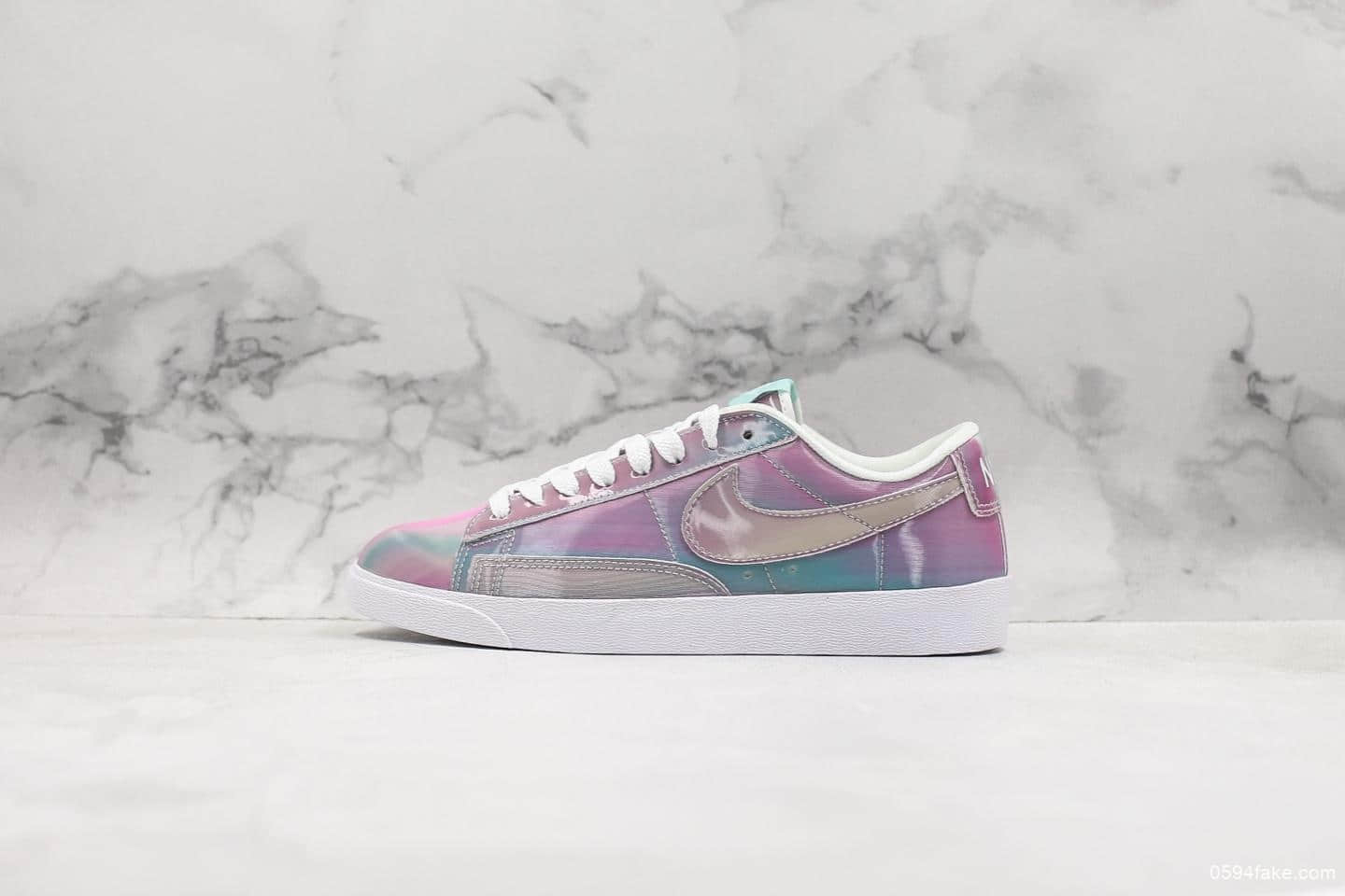 耐克Nike Wmns Blazer Low LX公司级开拓者5D炫彩原盒原标原厂中底区别市面通货版本细节随意对比 (ID:10300) - 图片1
