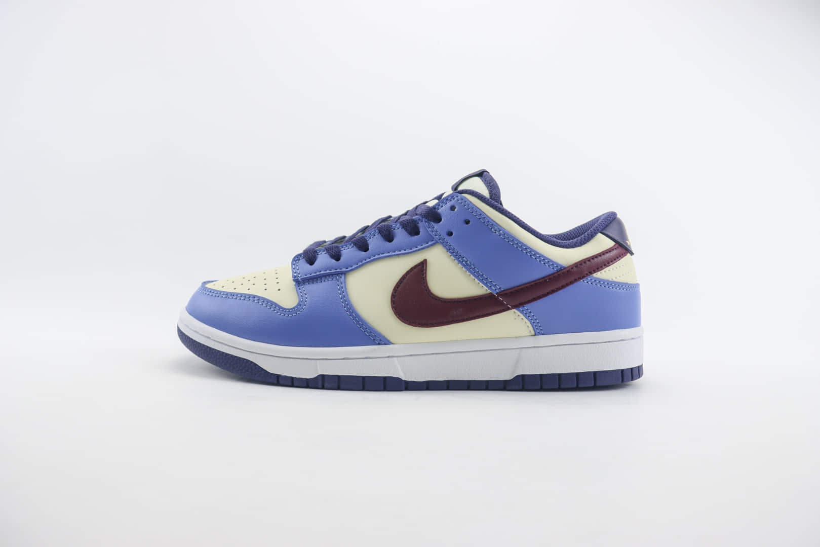 耐克Nike SB Dunk Low纯原版本低帮SB Dunk米白蓝酒红勾板鞋 莆田耐克代理 (ID:103174) - 图片1