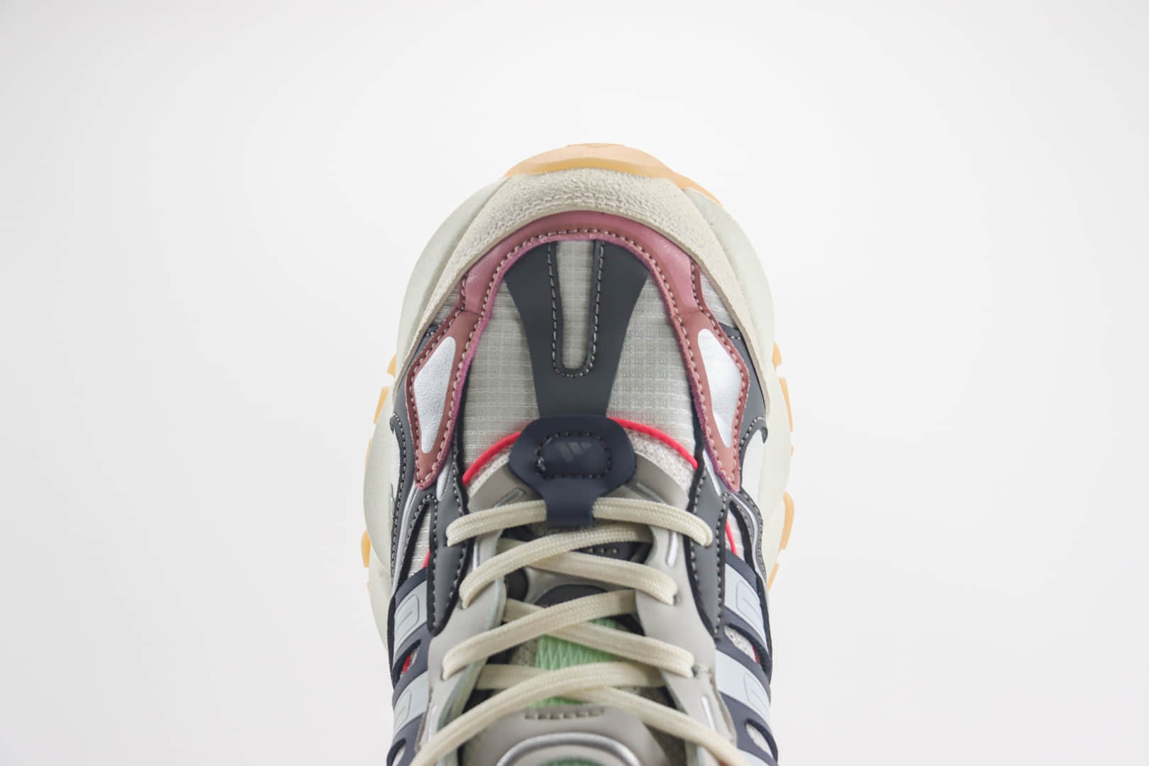 阿迪达斯adidas Vento XLG Runner Deluxe纯原版本跑步者白灰粉厚底老爹鞋 莆田复刻鞋货源 货号:IH7797