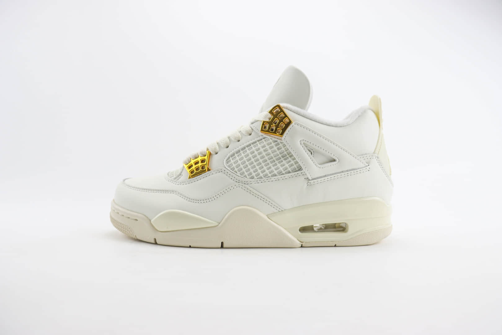 乔丹Air Jordan 4 Retro “Vivid Sulfur”纯原版本AJ4米白金男子篮球鞋 莆田AJ货源 货号:AQ9129-170