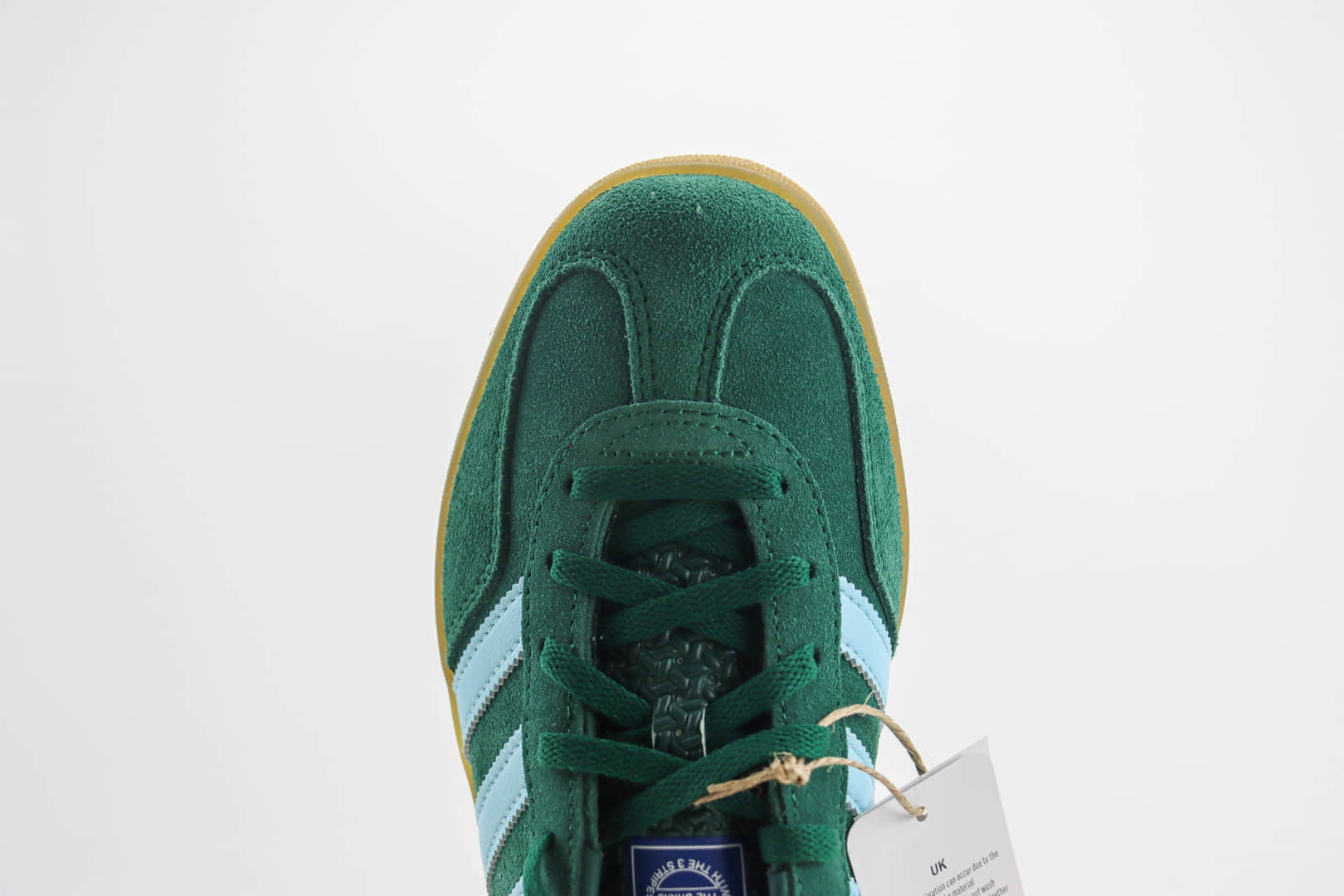 阿迪达斯adidas Original Gazelle Indoor Trainers纯原版本绿色生胶德训鞋 莆田阿迪达斯货源 货号:IG9979