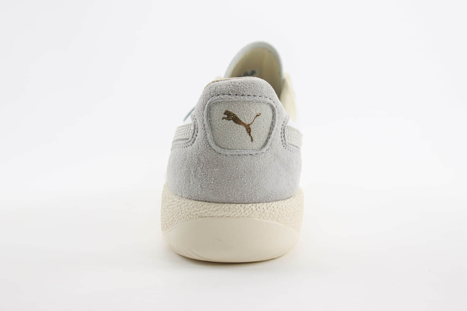 彪马PUMA Palermo Leather纯原版本巴勒莫系列白灰色德训鞋 莆田彪马货源 货号:396464-02