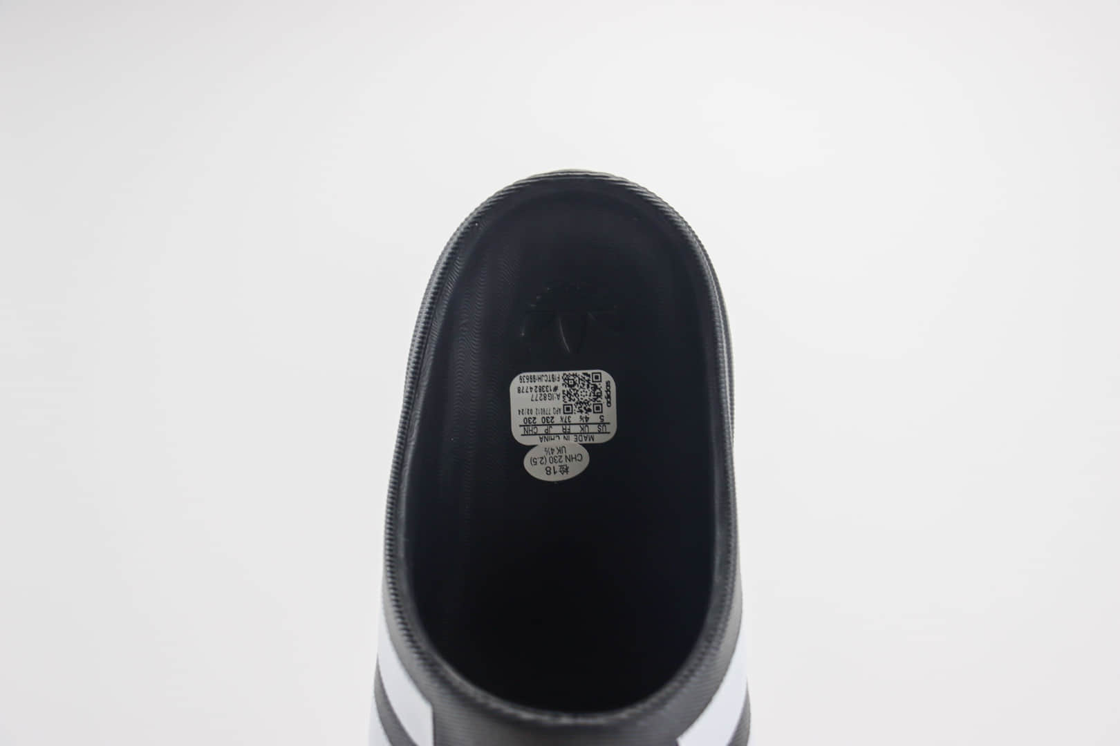 阿迪达斯adidas adiFOM Superstar Mule纯原版本贝壳头黑白一脚蹬半拖鸭掌鞋 莆田阿迪达斯货源 货号:IG8277