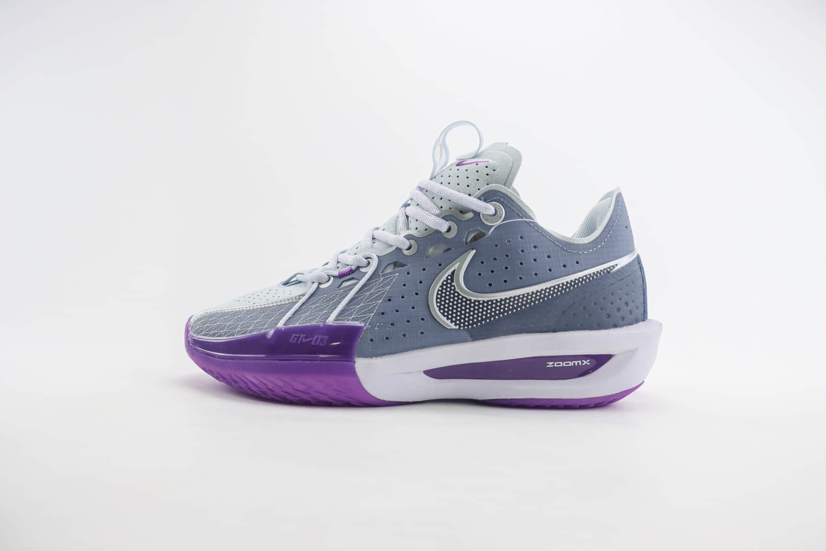 耐克Nike G.T. Cut 3 EP纯原版本灰紫色GT3.0实战篮球鞋 莆田耐克货源 (ID:103480) - 图片1