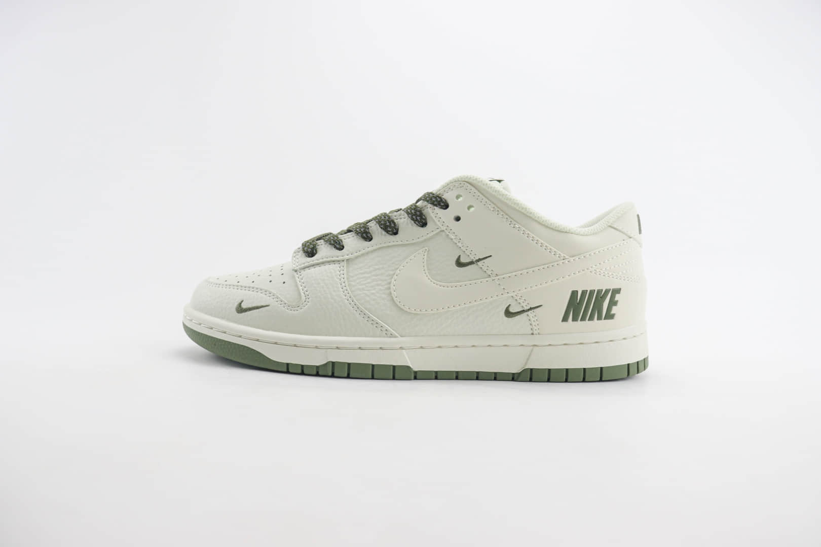 耐克Nike Dunk Low纯原版本低帮Dunk白绿三勾滑板板鞋 莆田天花板Dunk (ID:103552) - 图片1